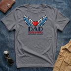 Dad Superhero Red White Blue T-Shirt