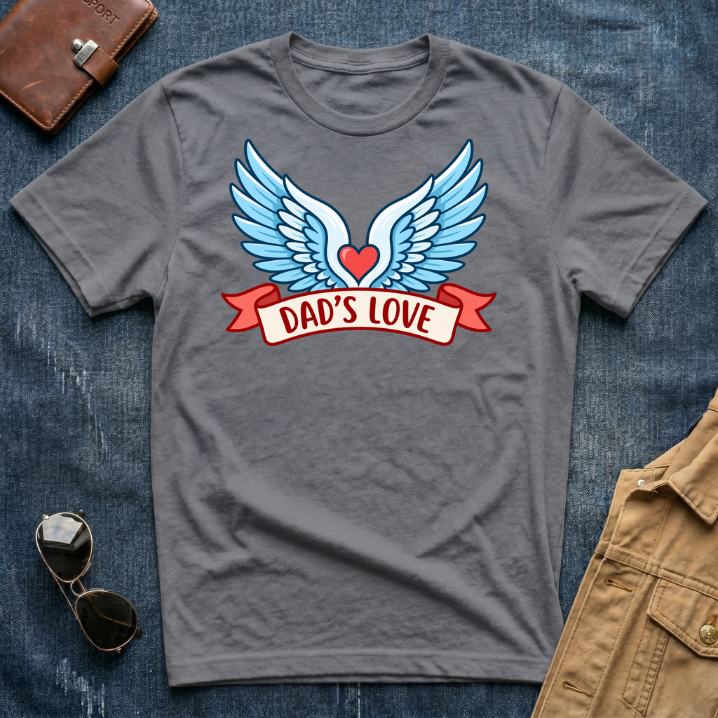 Dad’s Love Winged Heart T-Shirt