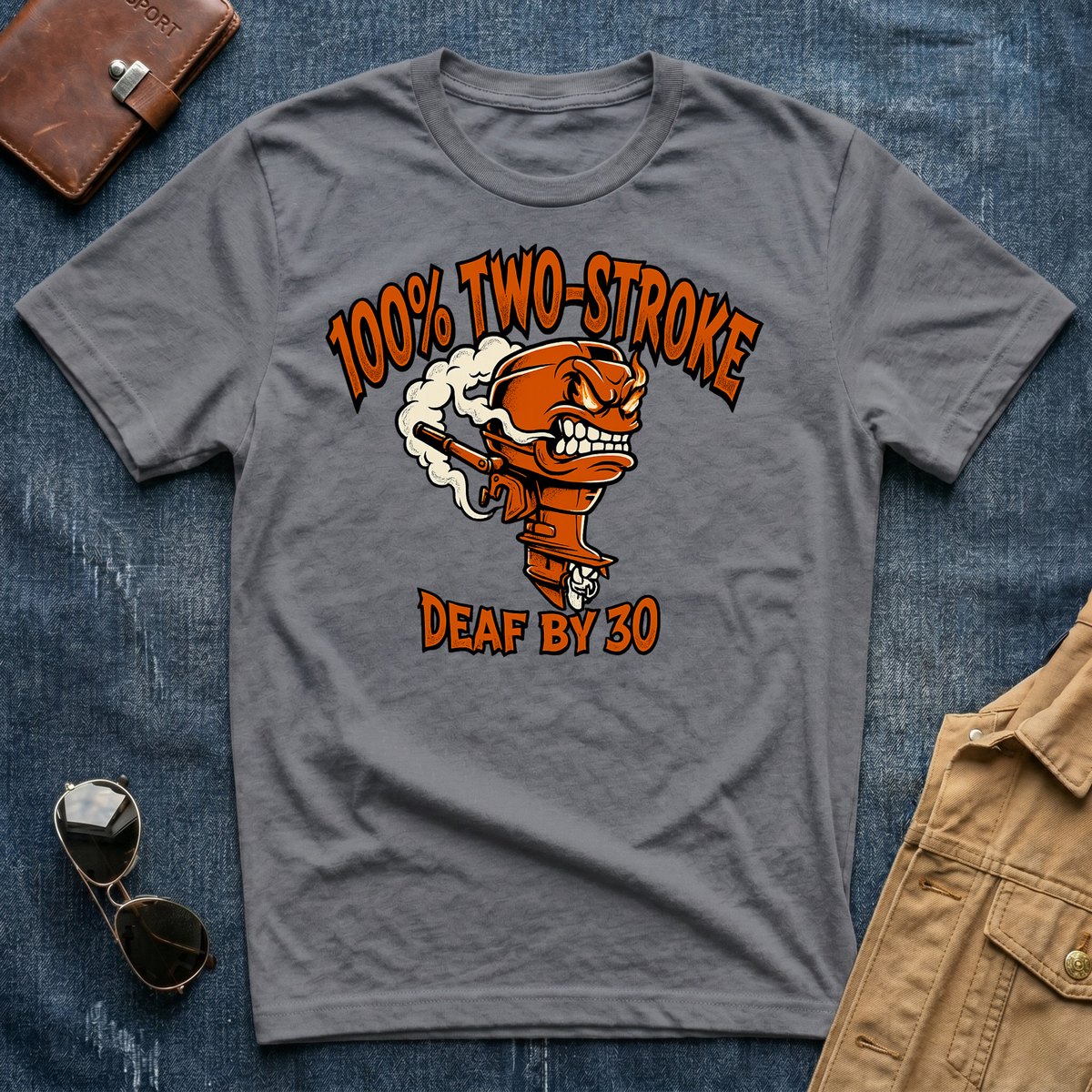 100% Two-Stroke Deaf by 30 T Shirt