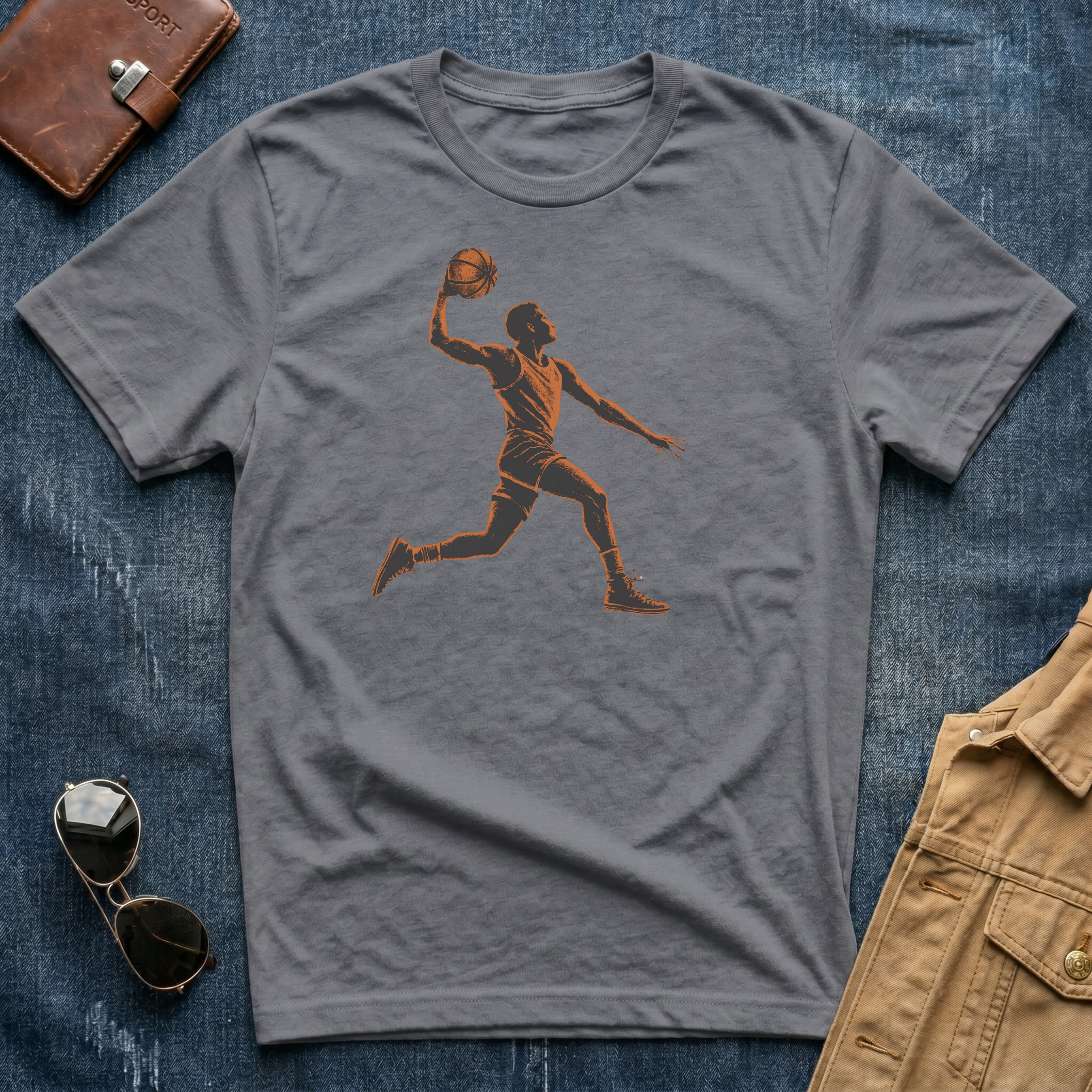 Basketball Dunk Silhouette T-Shirt