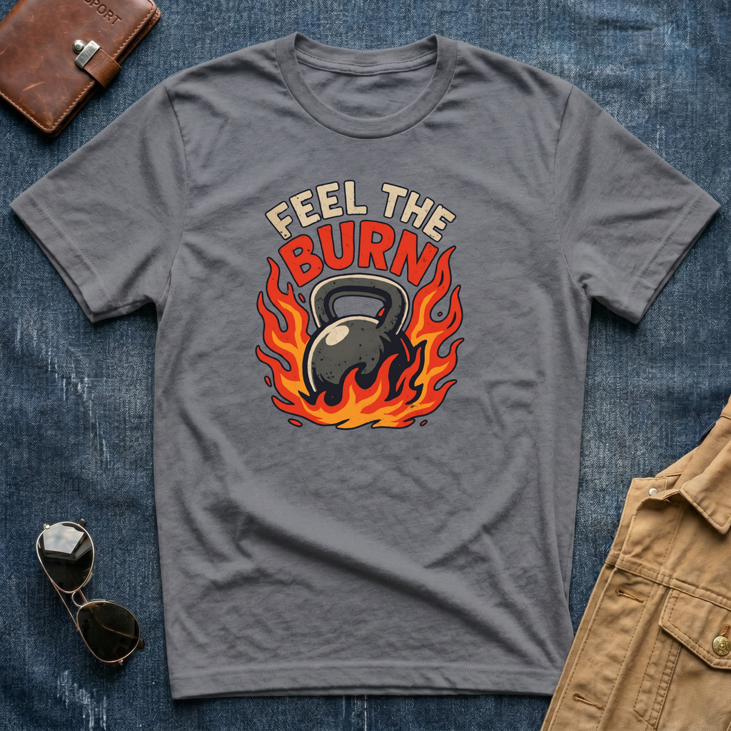 Feel the Burn Kettlebell T-Shirt