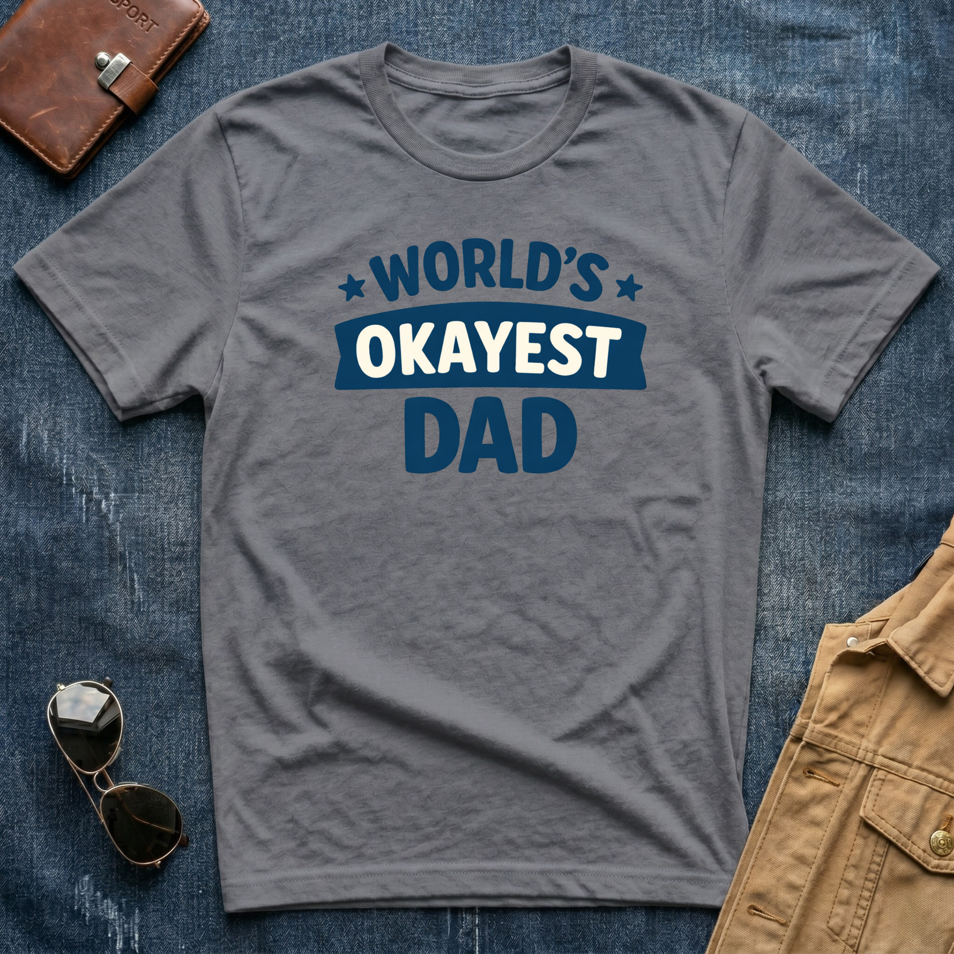 World's Okayest Dad T-Shirt