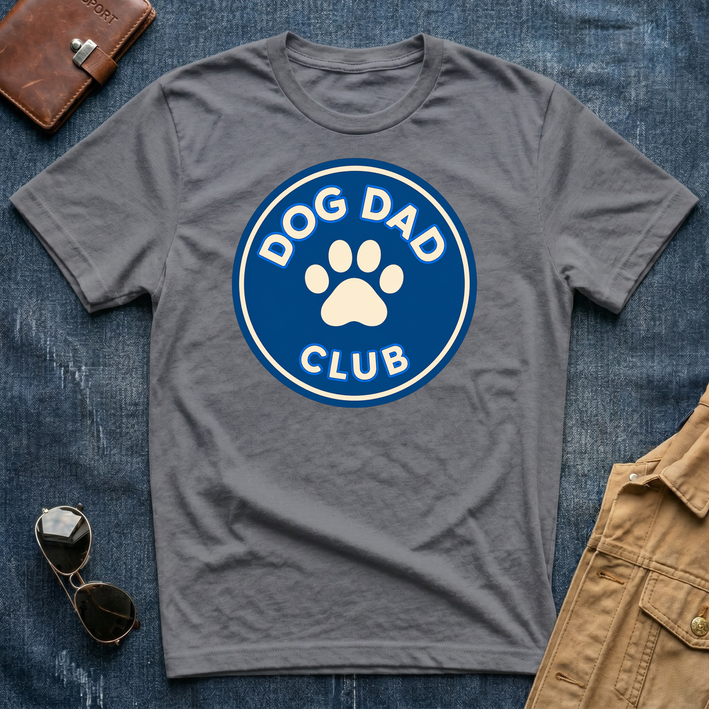 Dog Dad Club Blue T-Shirt