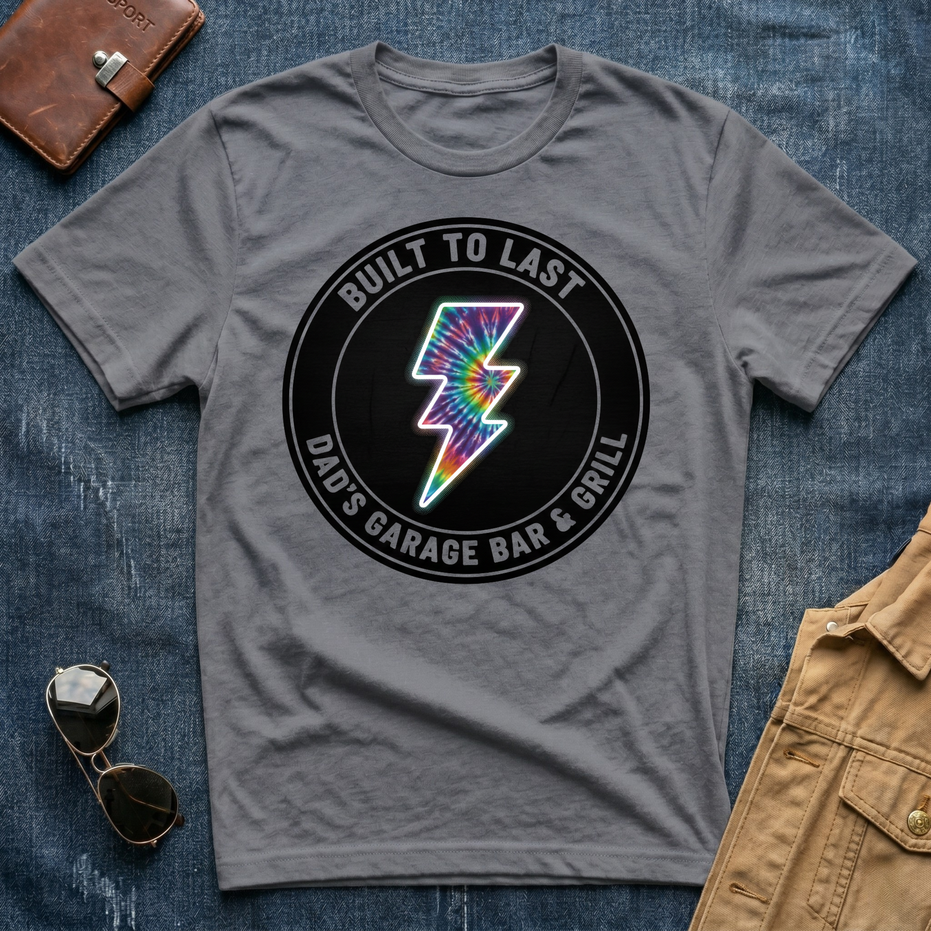 Built to Last Dad’s Garage Bar And Grill T Shirt