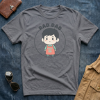 Rad Dad Anime Black Hair T Shirt