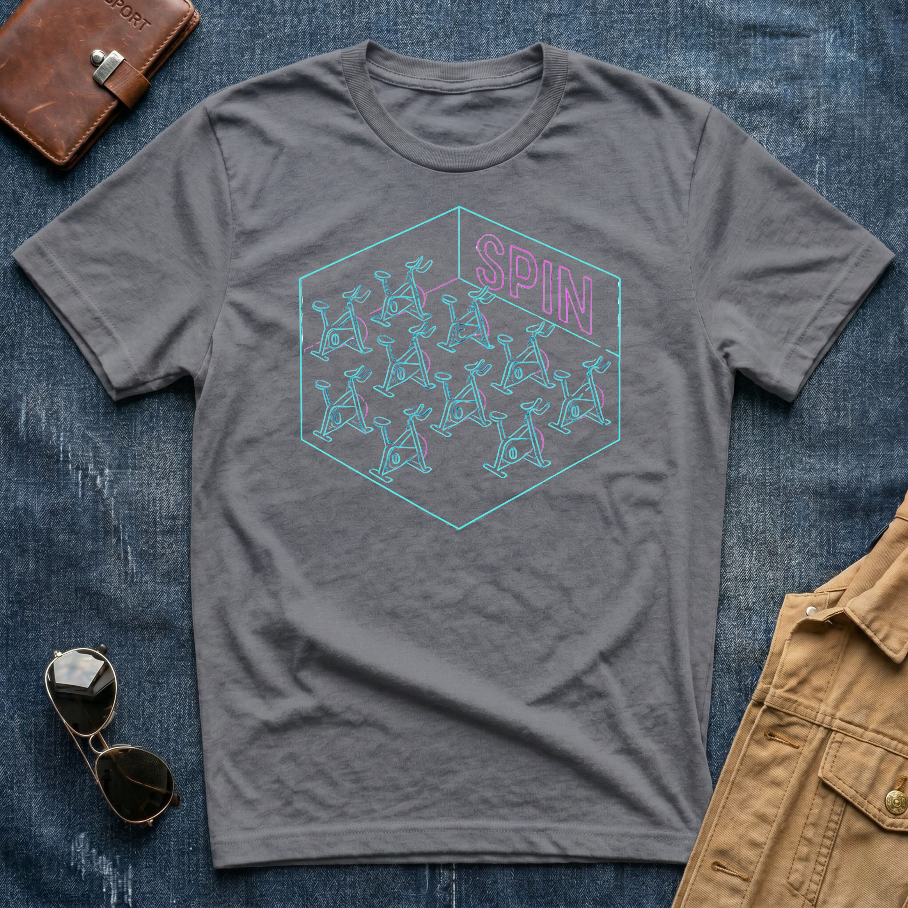 Neon spin bikes T-Shirt