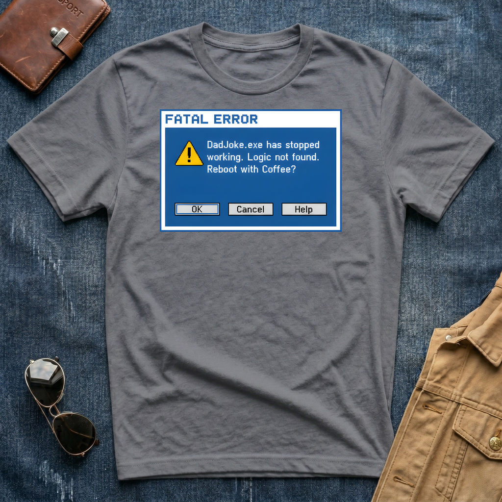 Fatal Error Dad.exe Has Stopped Working T Shirt