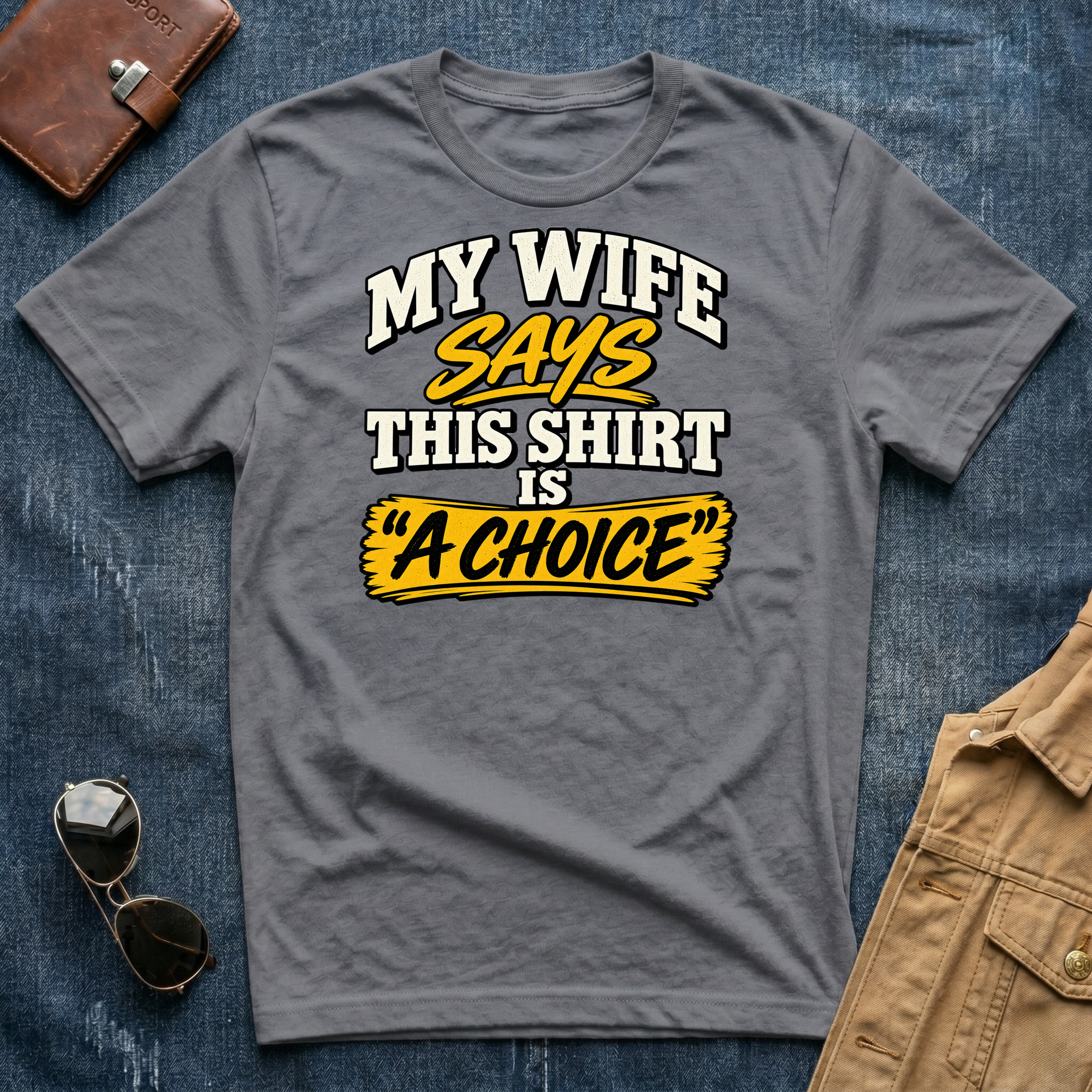 My Wife Says This Shirt Is A Choice T‑Shirt
