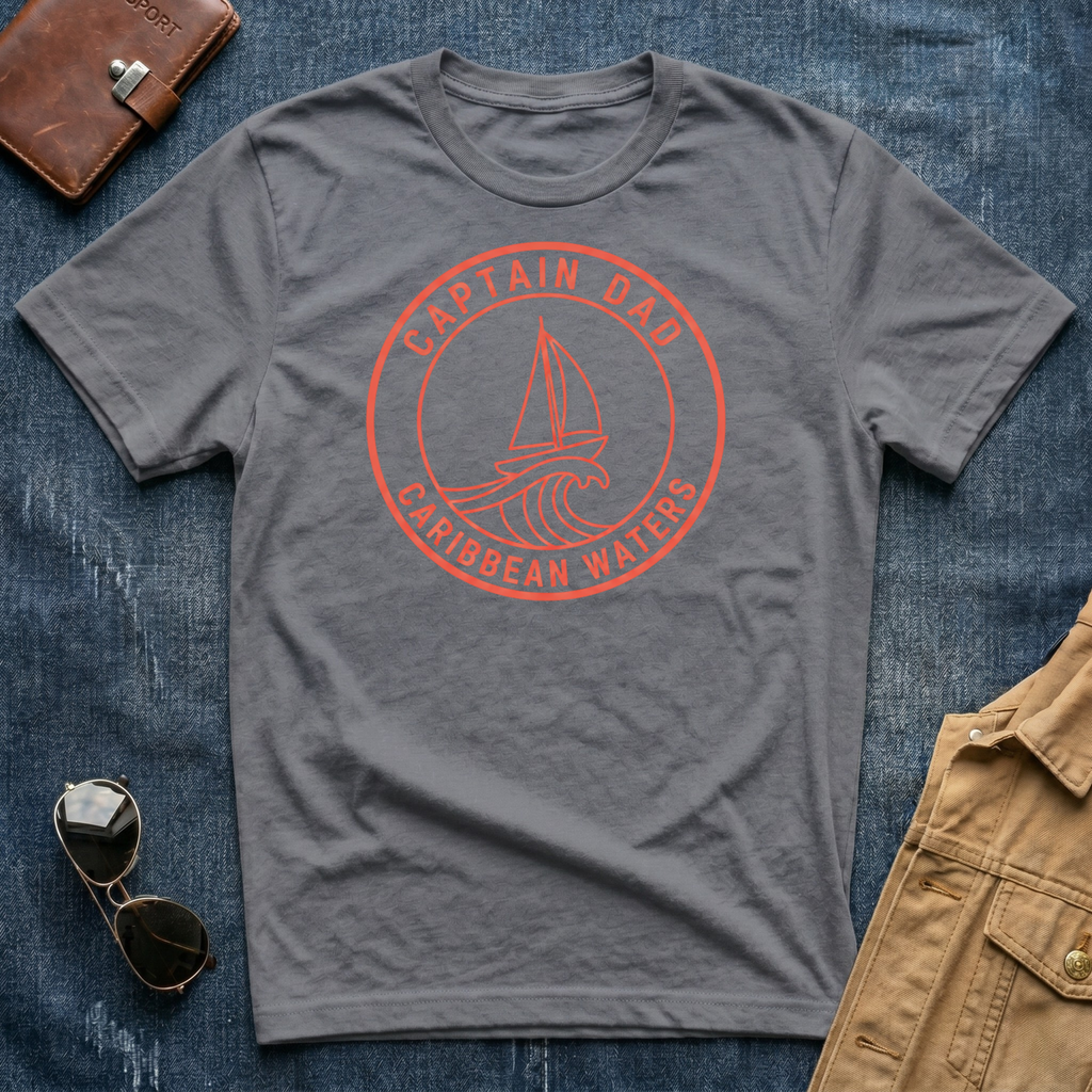 Captain Dad Caribbean Waters T-Shirt