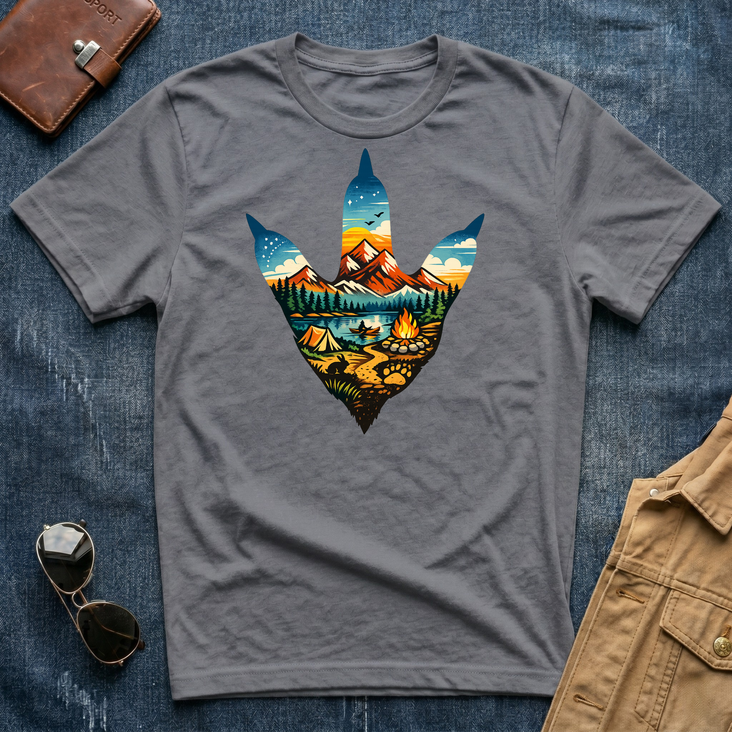 Chicken Foot Multicolor T Shirt