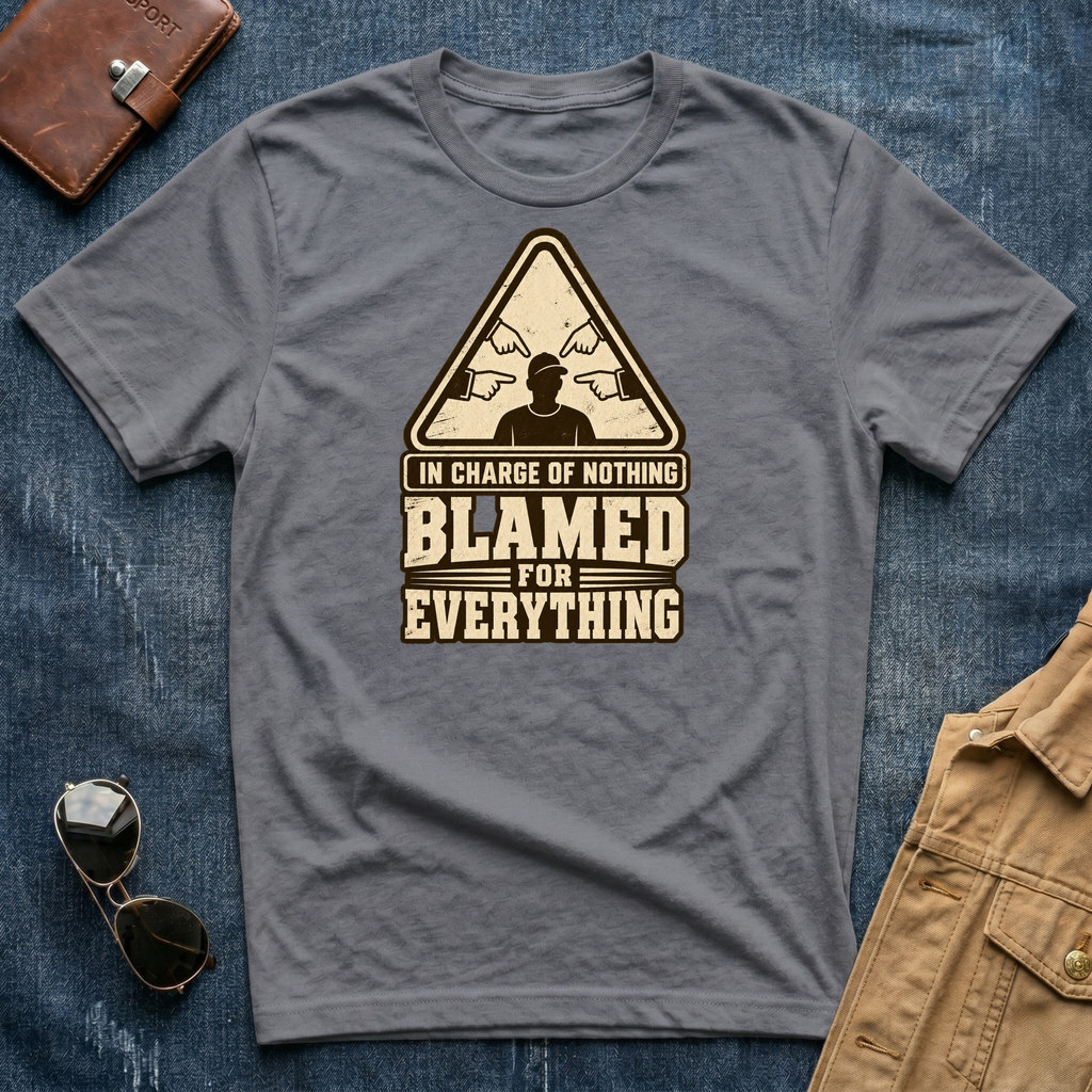 In Charge Of Nothing Blamed For Everything T-Shirt