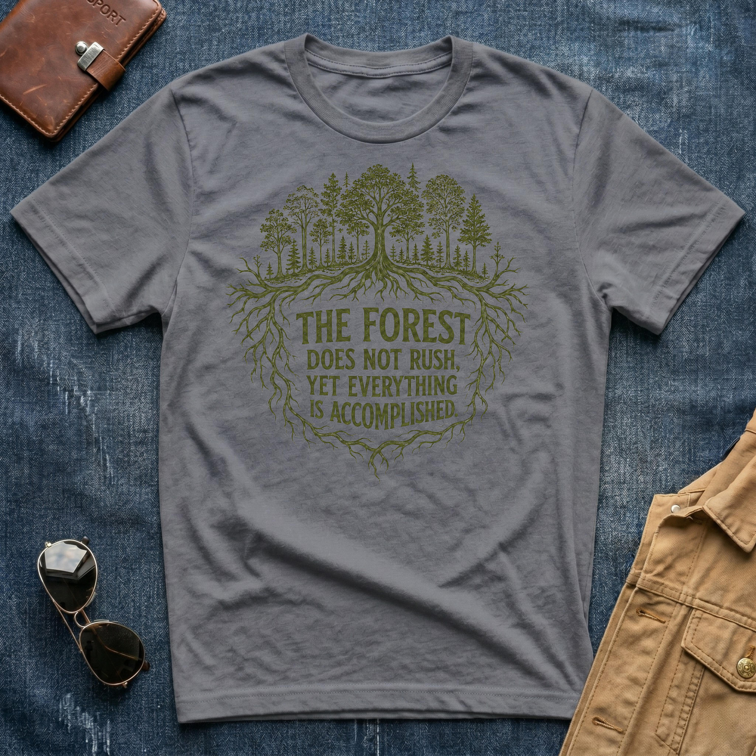 The Forest Does Not Rush T Shirt