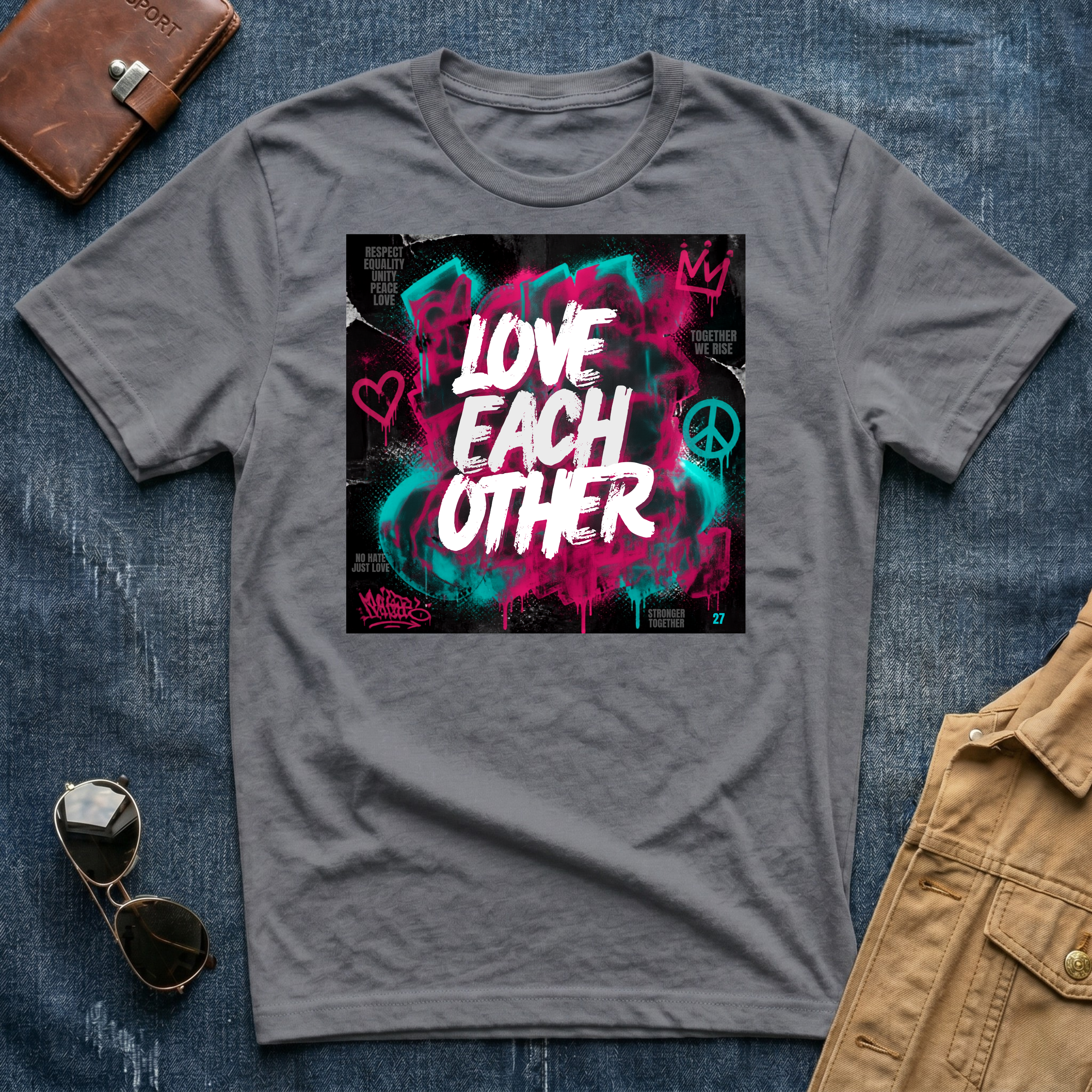 Love Each Other Grafiti T-Shirt