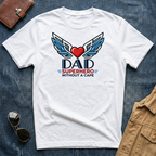 Dad Superhero Red White Blue T-Shirt