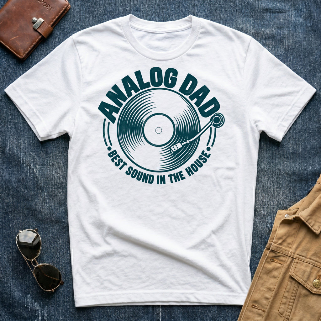 Analog Dad  Record T-Shirt