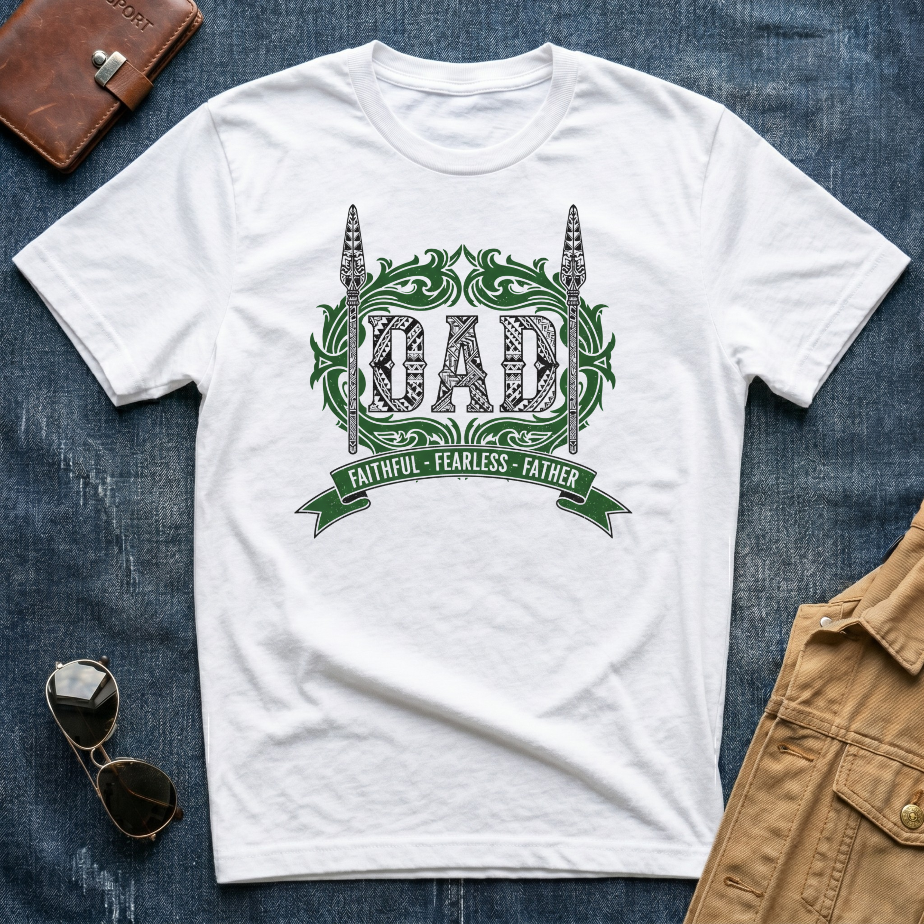 Dad  Faithful Fearless Father T Shirt