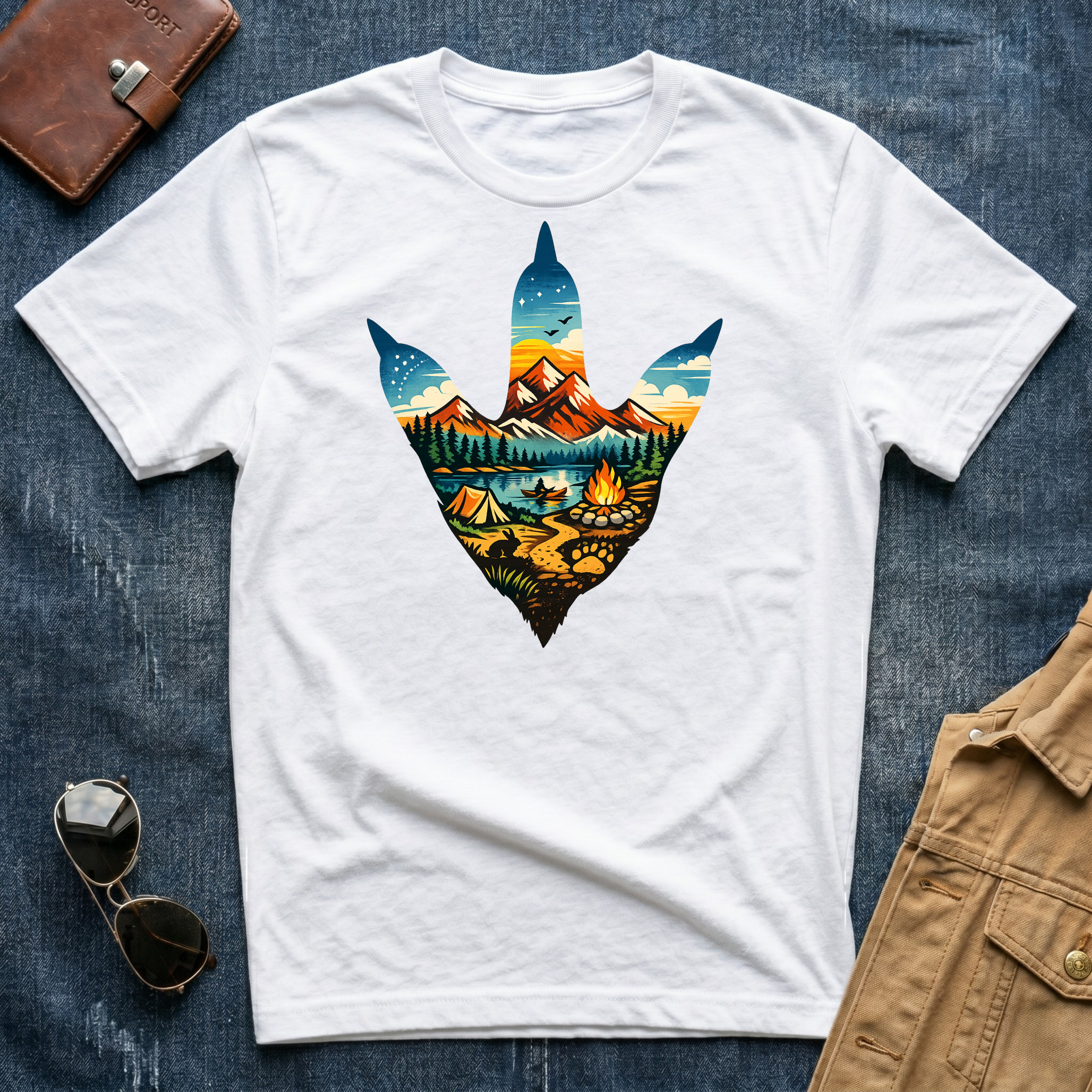 Chicken Foot Multicolor T Shirt