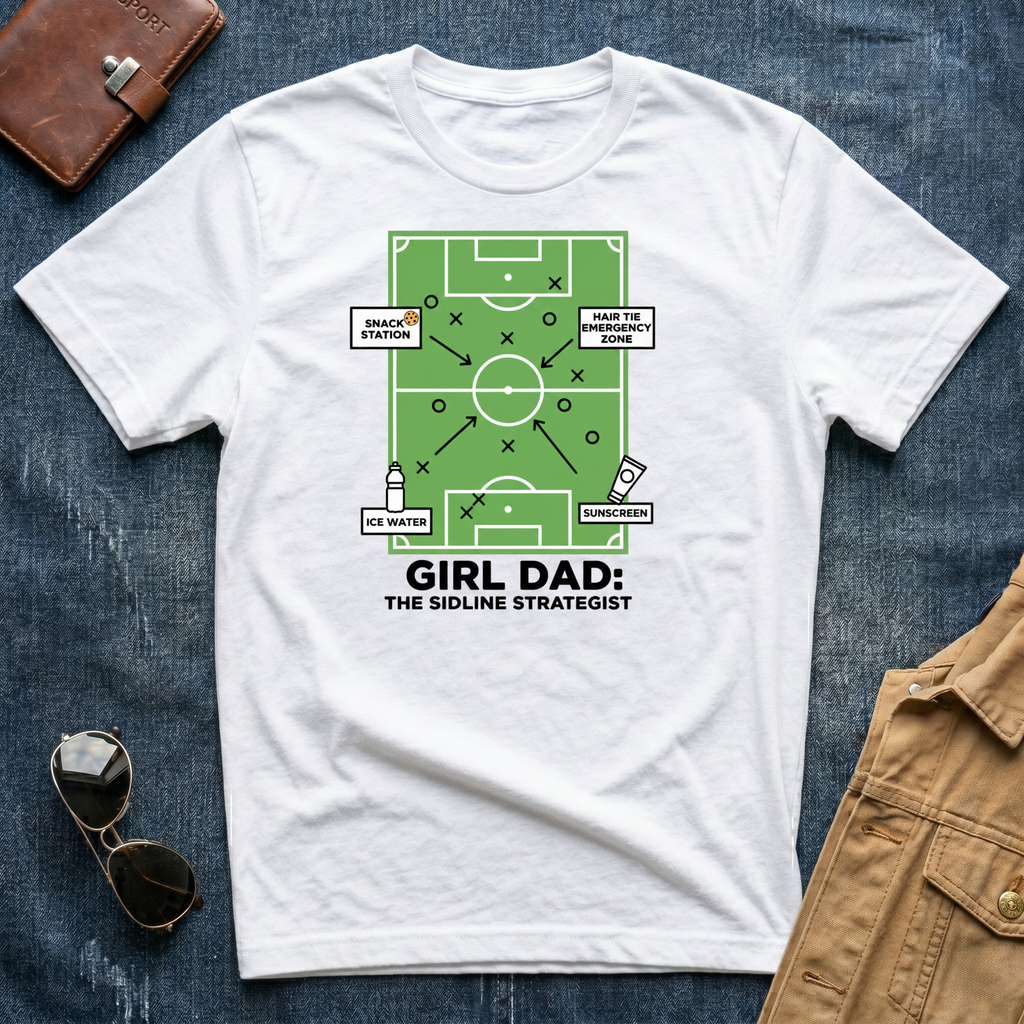 Girl Dad The Sideline Strategist T Shirt