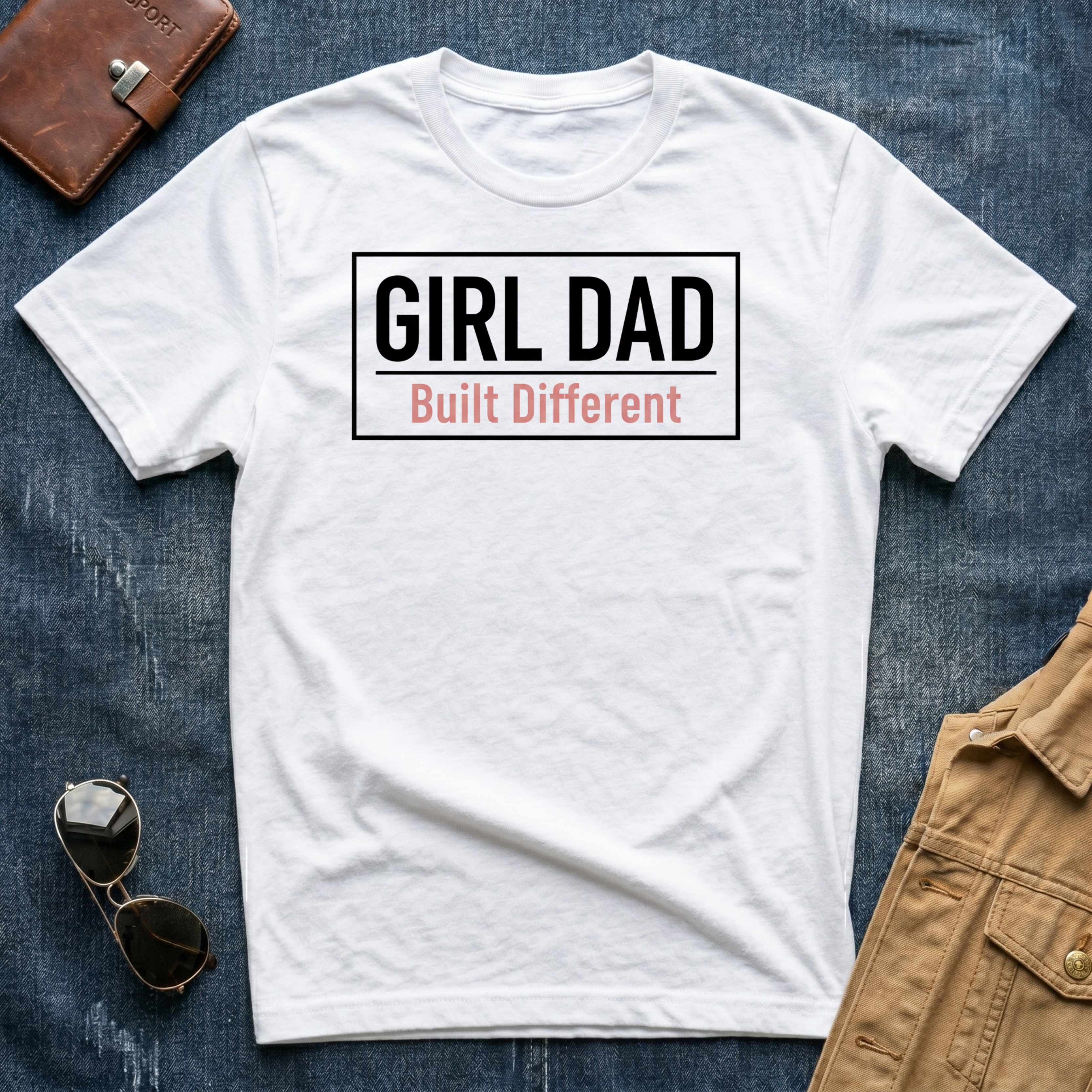 Girl Dad Built Different T Shirt