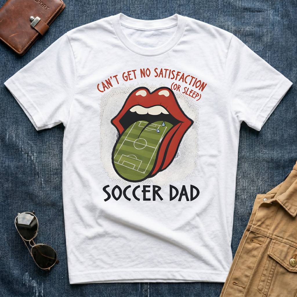 Can't Get No Satisfaction Soccer Dad T Shirt