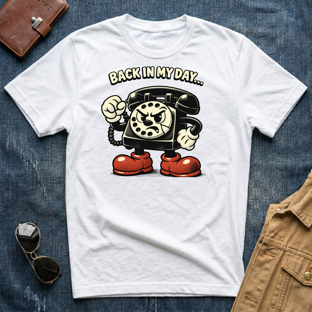 Back In My Day Telephone T Shirt