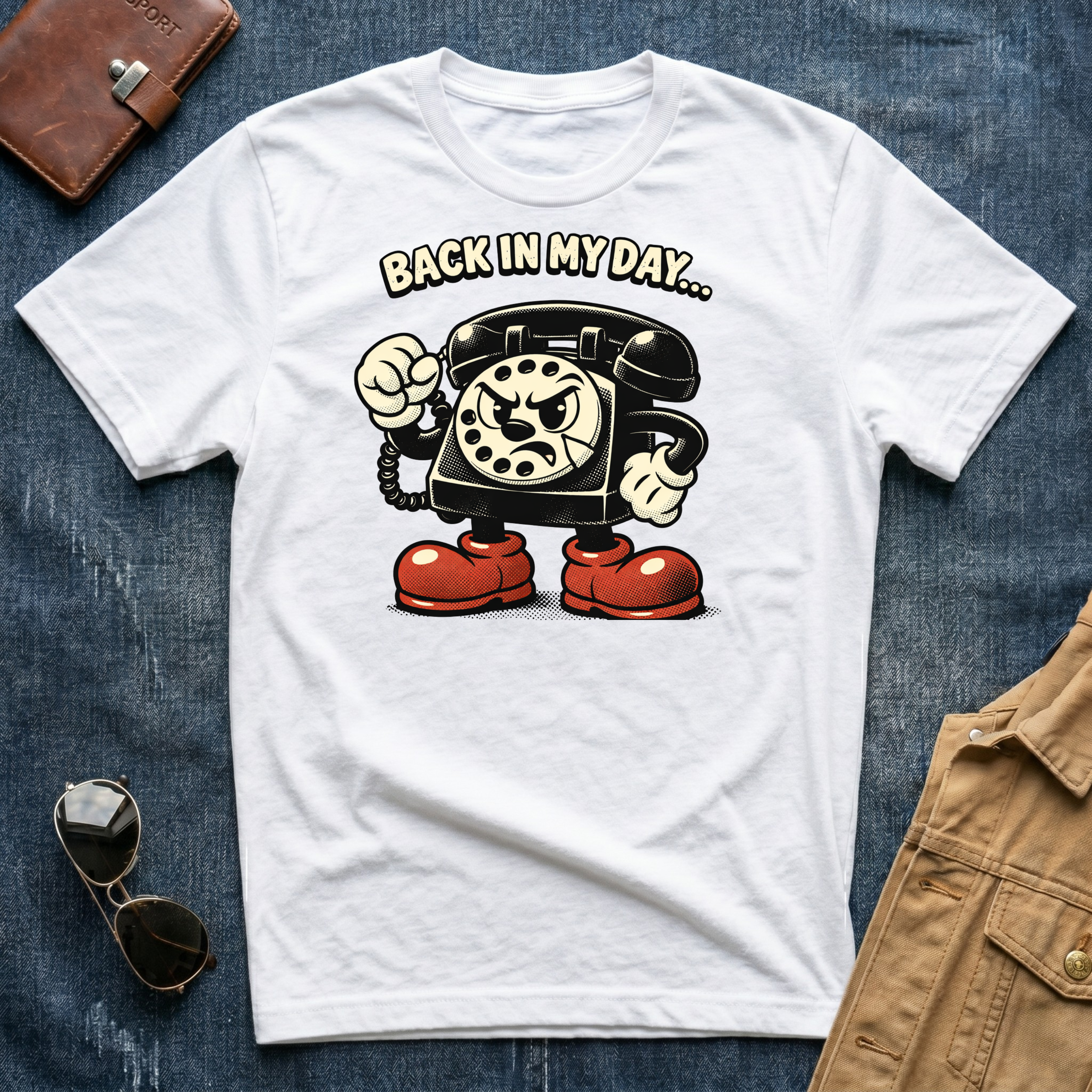 Back In My Day Telephone T Shirt