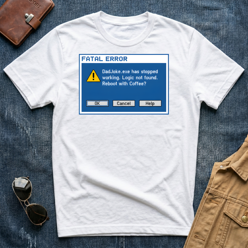 Fatal Error Dad.exe Has Stopped Working T Shirt
