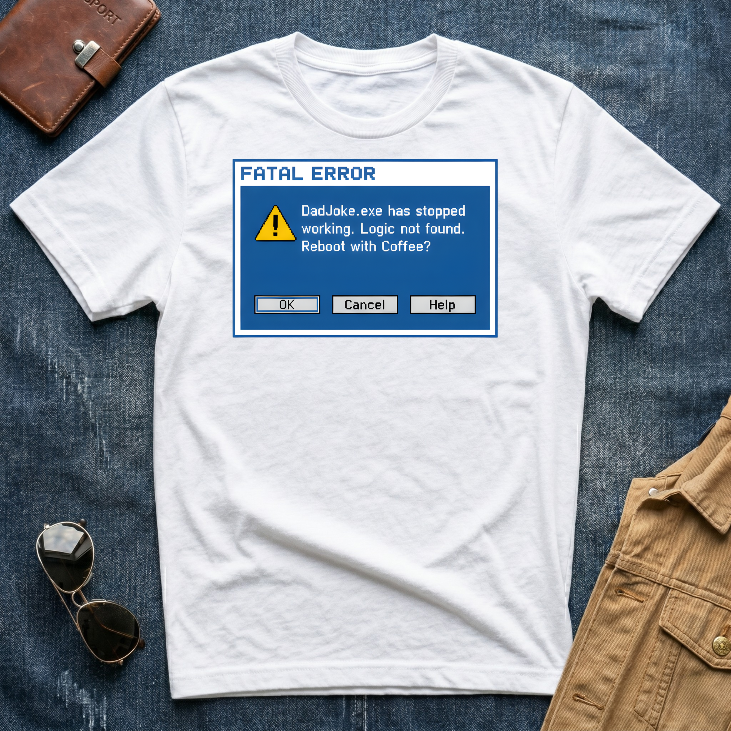 Fatal Error Dad.exe Has Stopped Working T Shirt