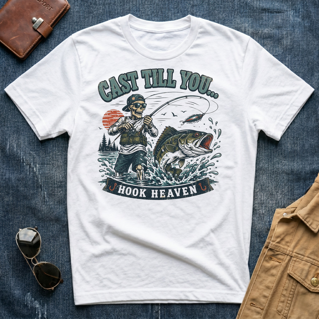 Cast Till You Hook Heaven T Shirt