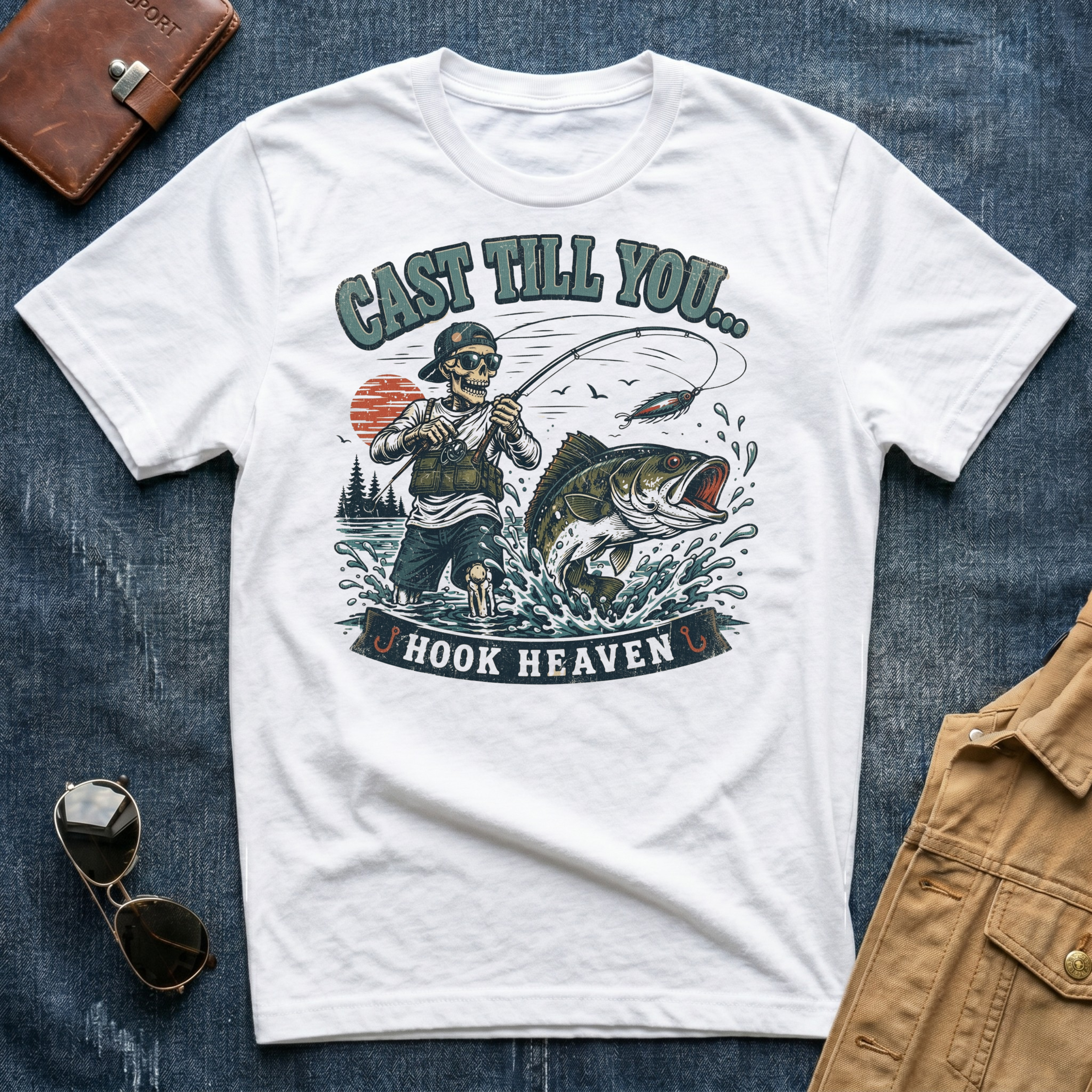 Cast Till You Hook Heaven T Shirt