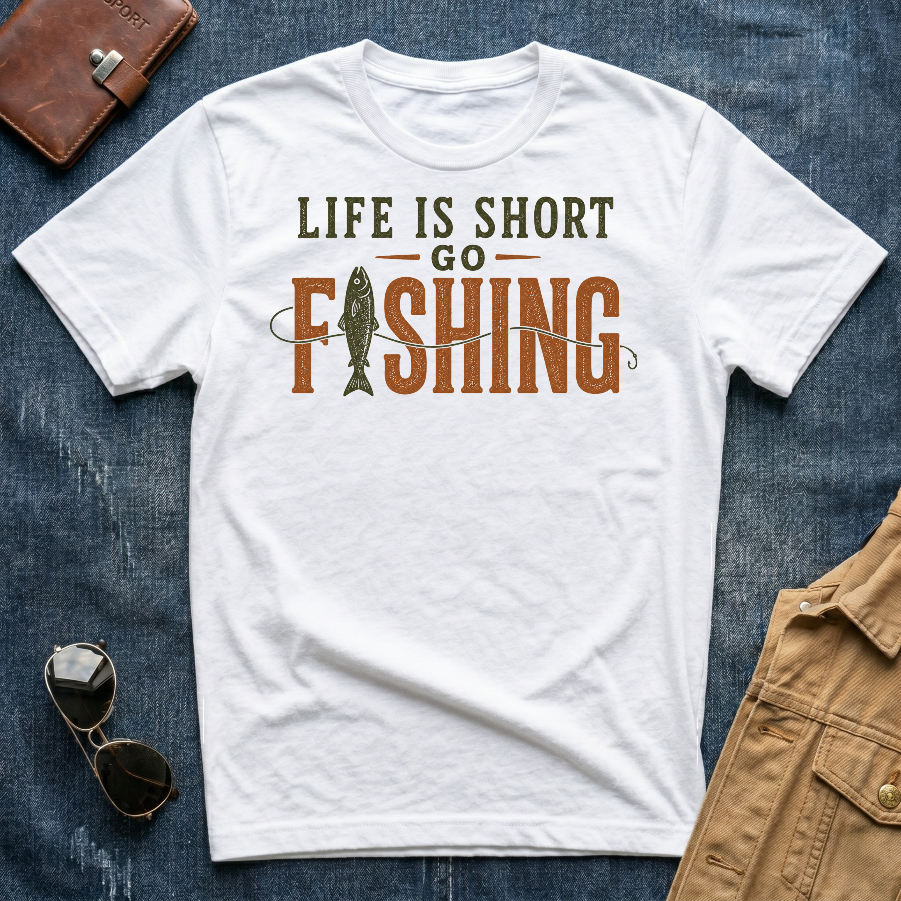 Life Is Short Go Fishing T Shirt