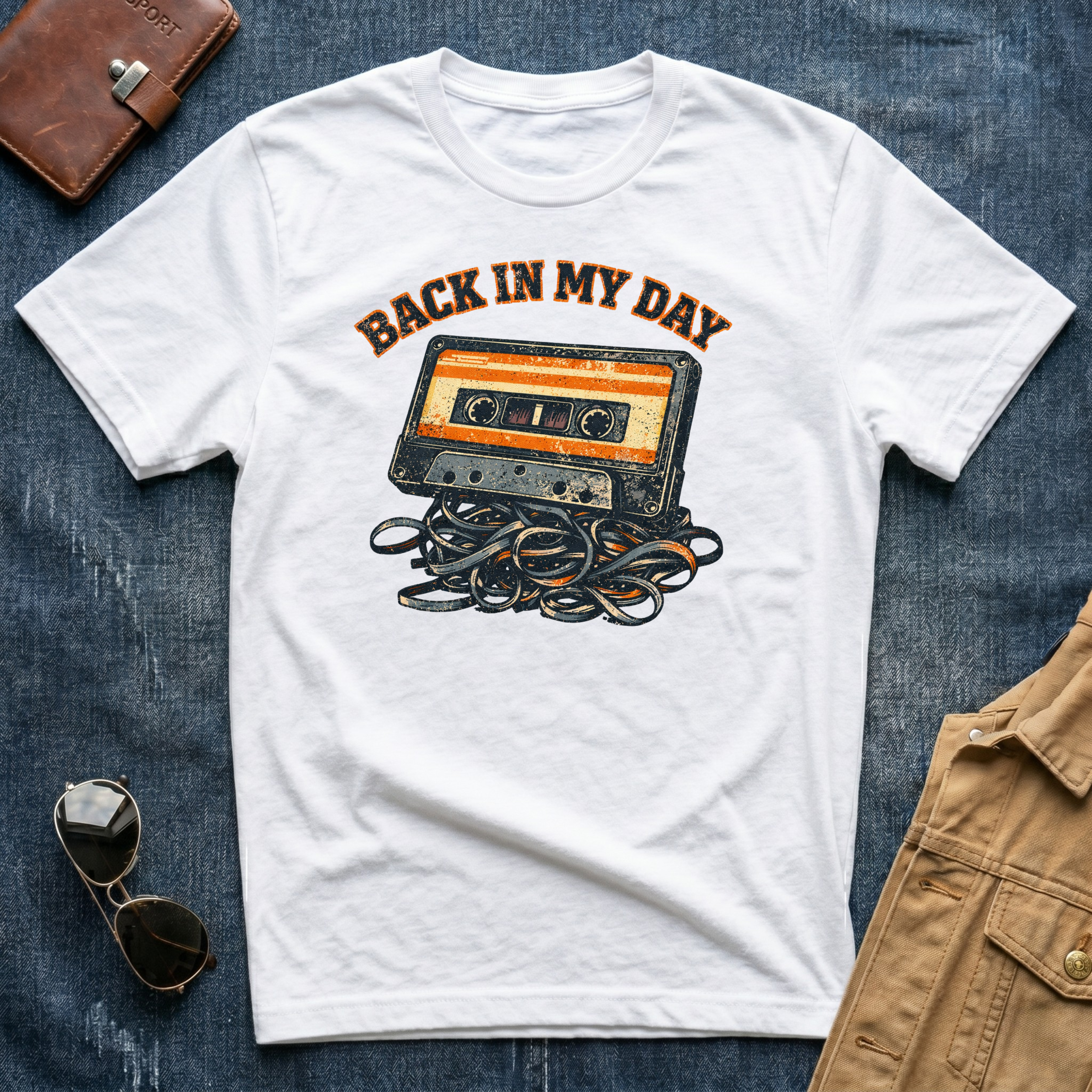 Back In My Day Cassette Tape T-Shirt