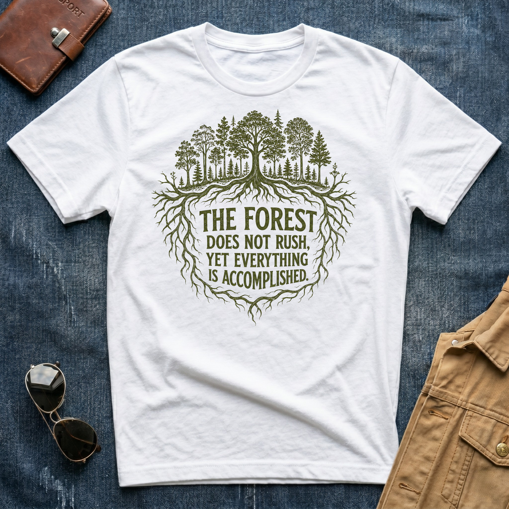 The Forest Does Not Rush T Shirt