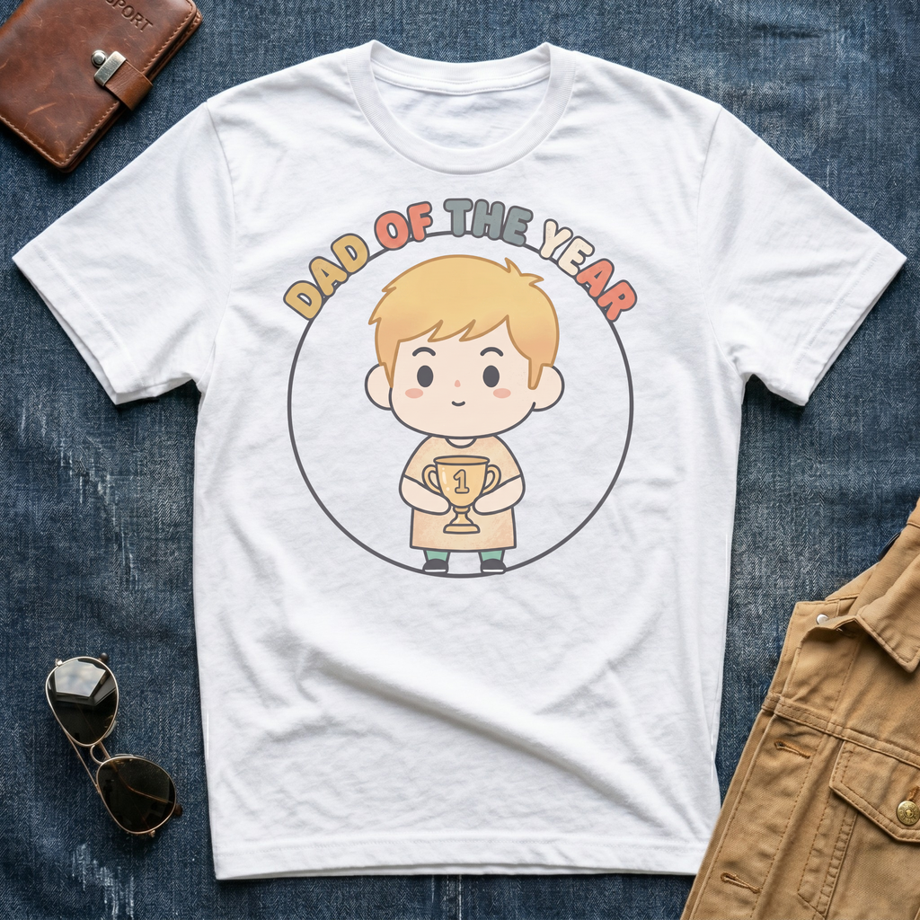 Anime Dad of the Year Blond T-Shirt