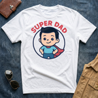 Anime Super Dad Black T-Shirt