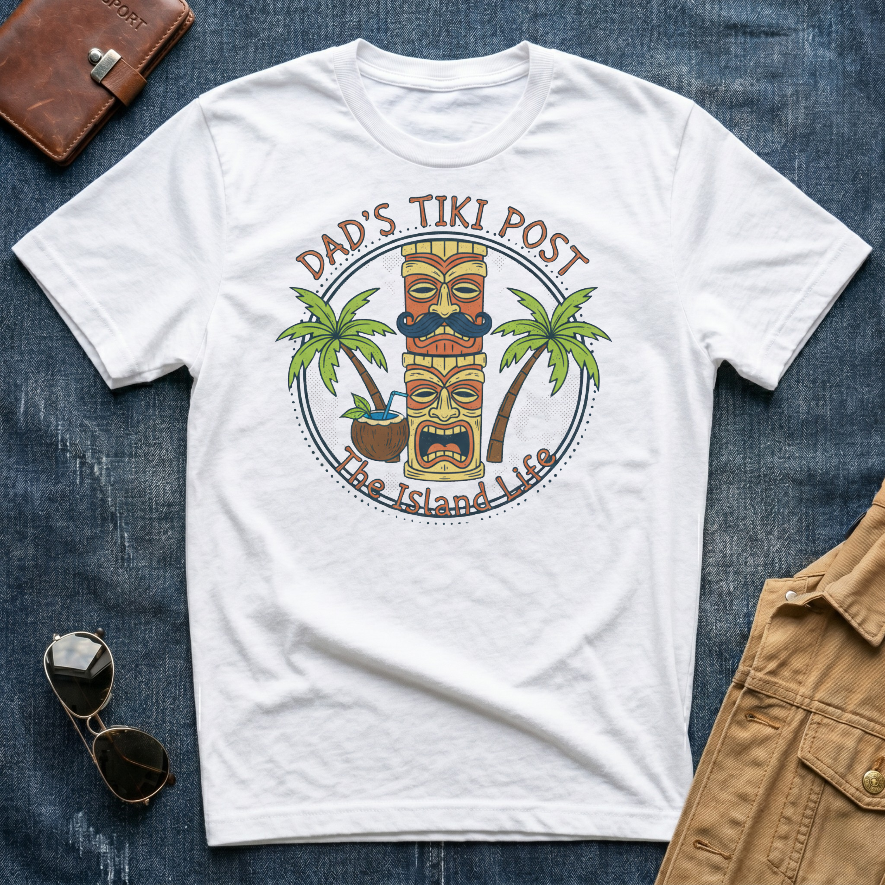 Dad's Tiki Post T Shirt