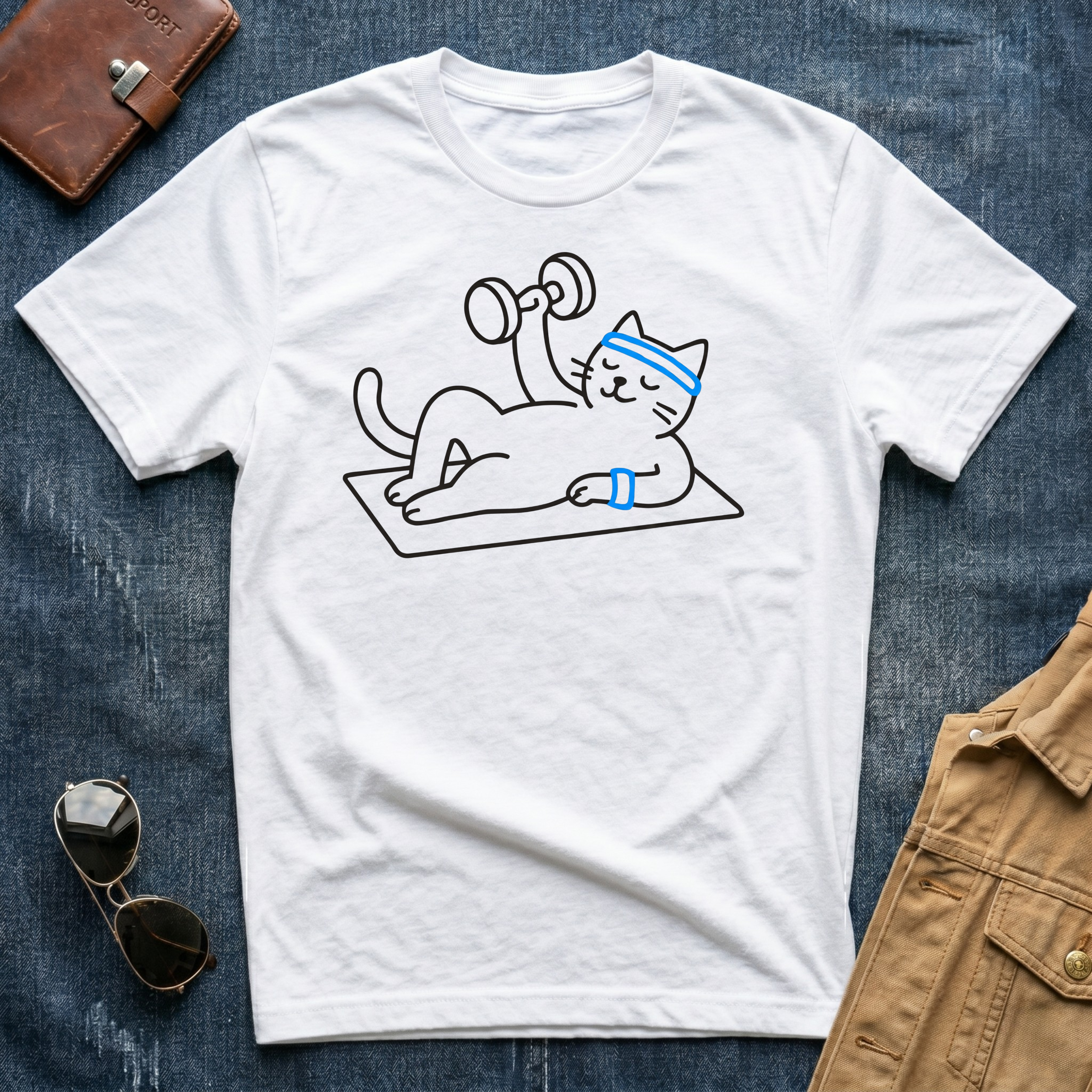 Glowing blue arcs T-Shirt