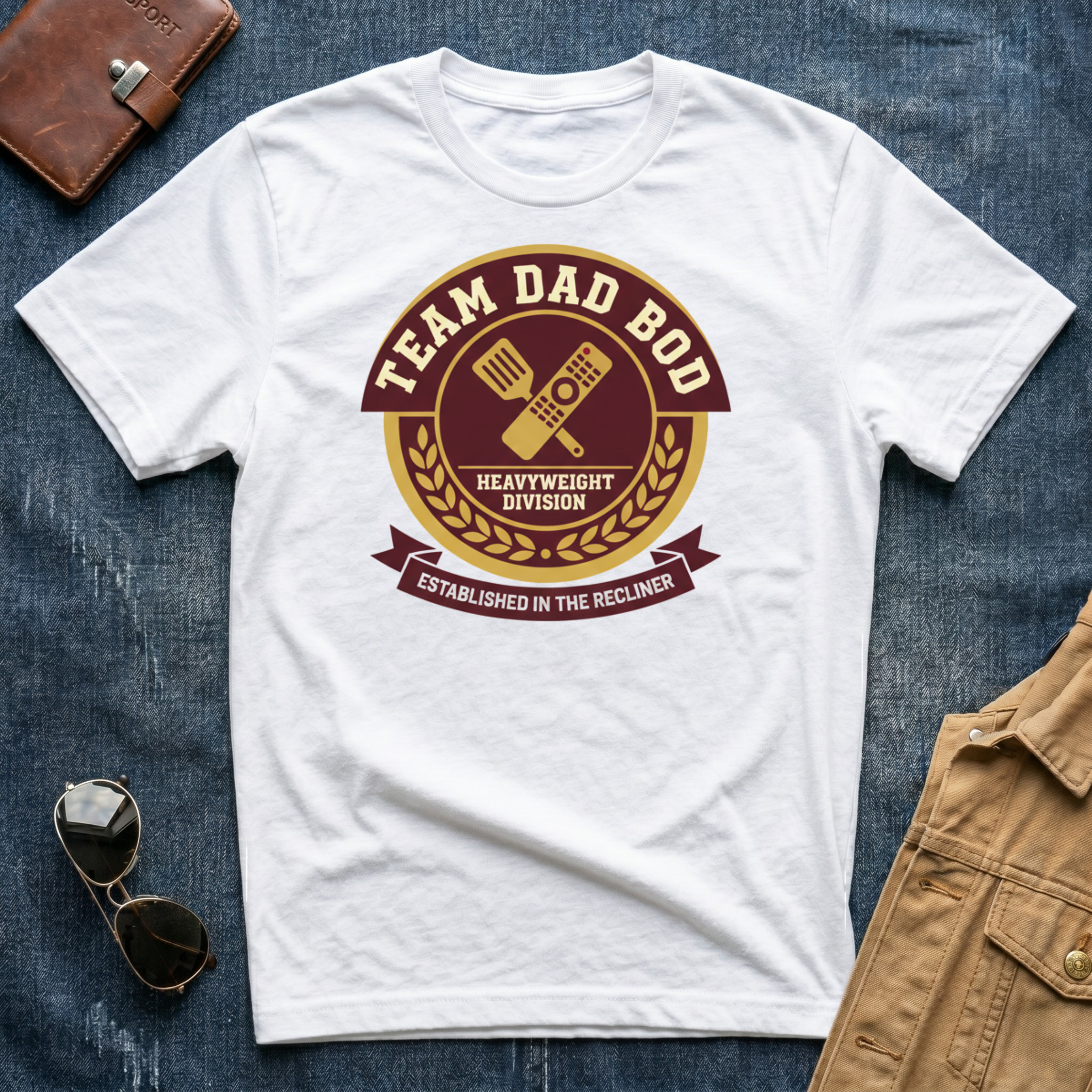 Team Dad Bod Heavy Weight Division T Shirt