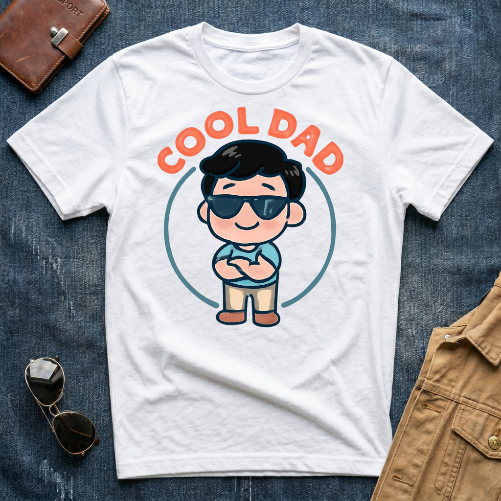 Anime Cool Dad Black T-Shirt