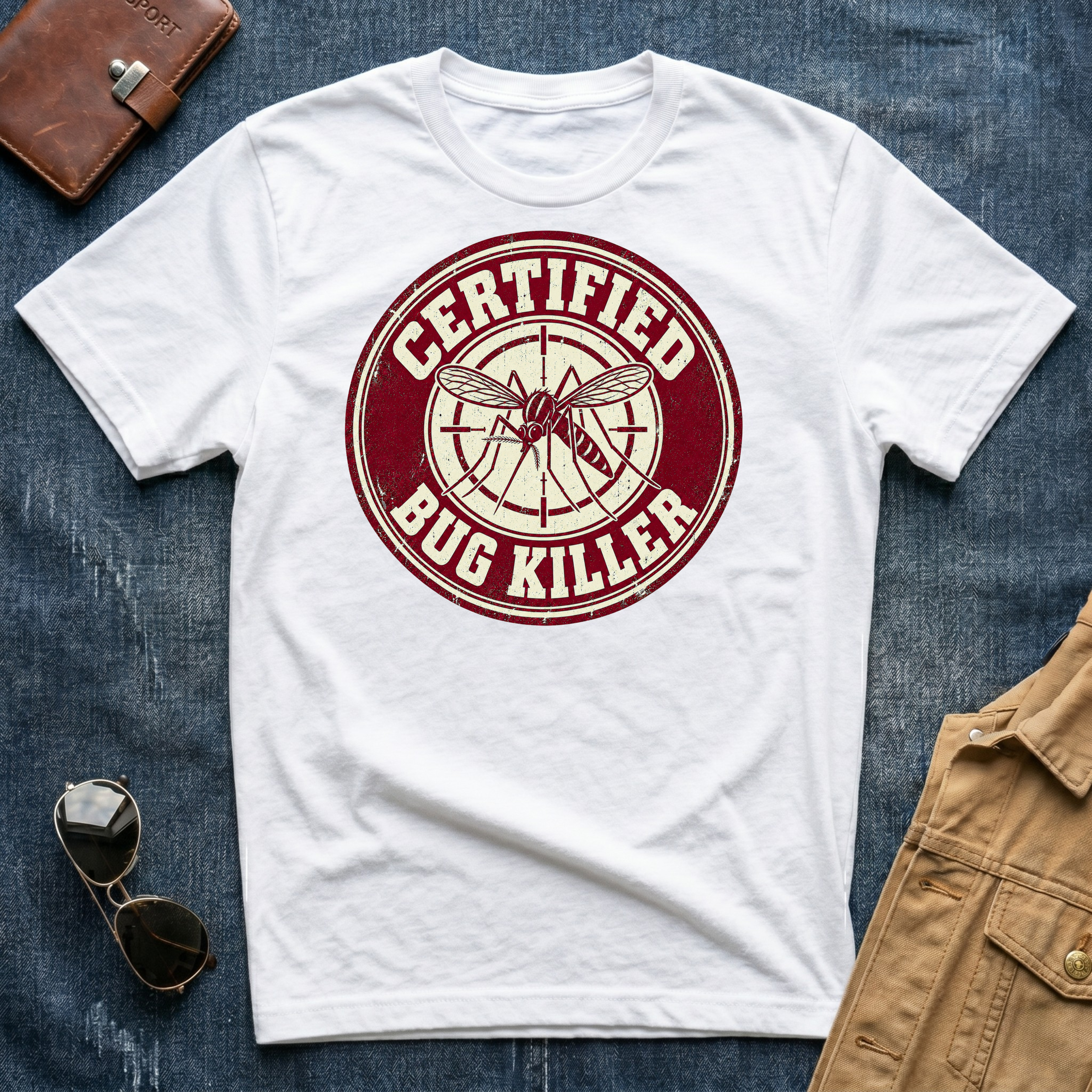 Certified Bug Killer Mosquito T-Shirt