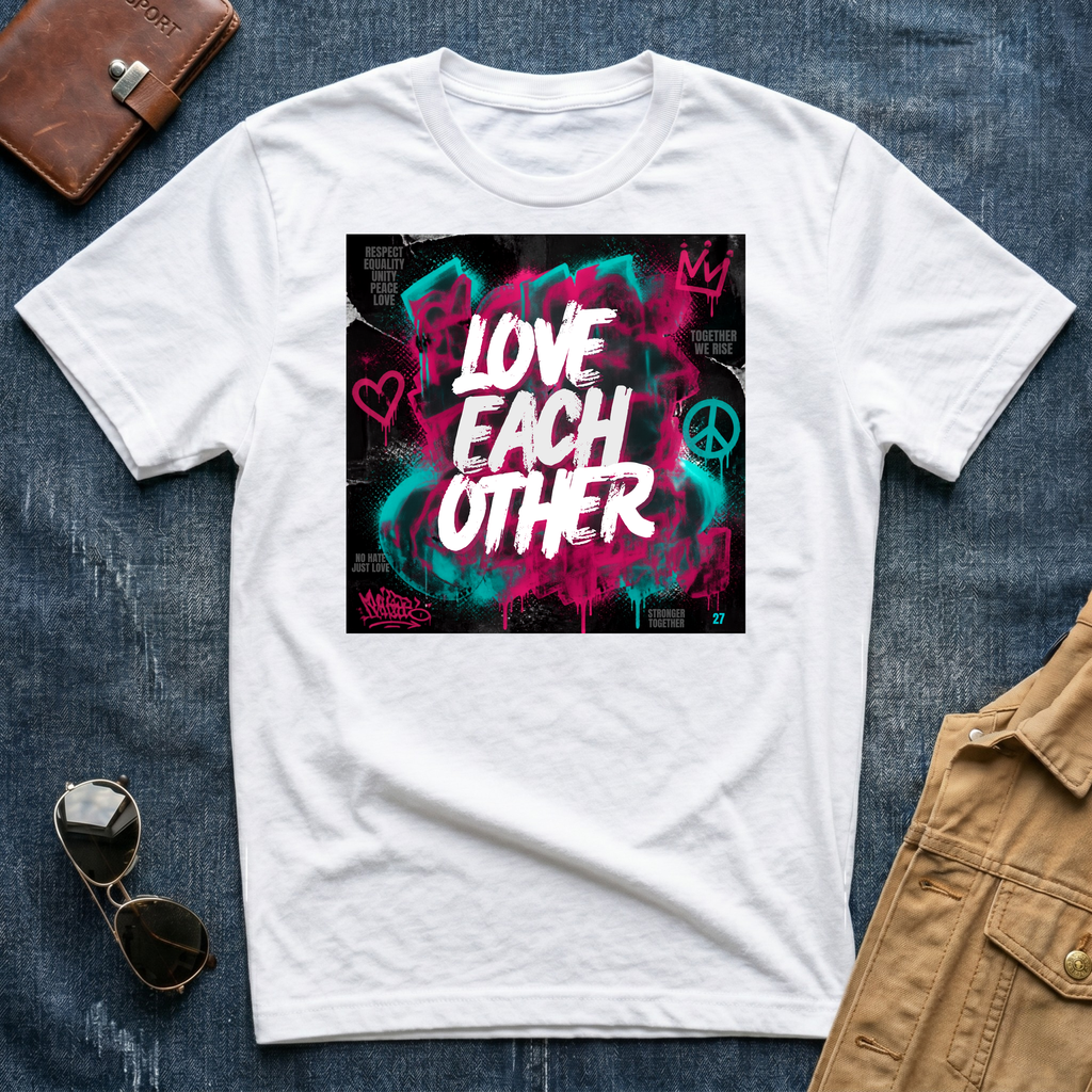 Love Each Other Grafiti T-Shirt