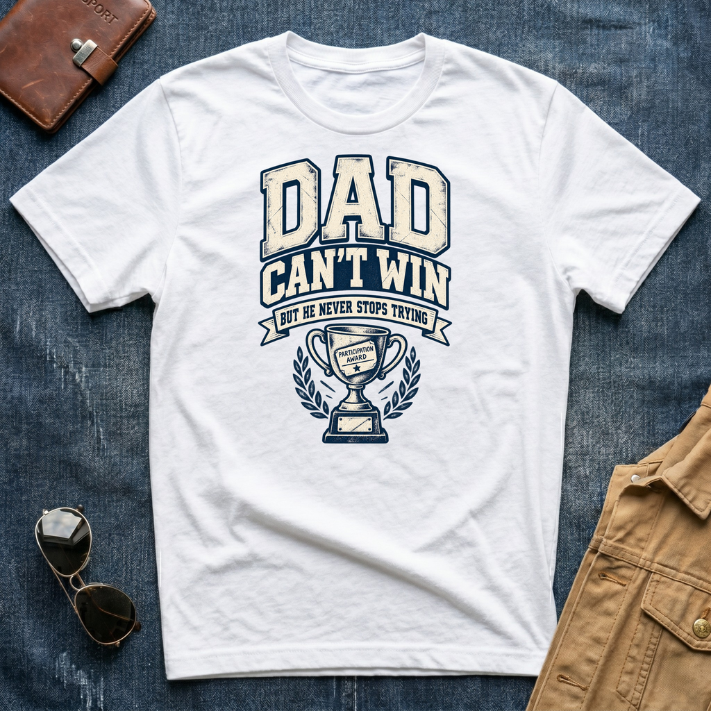 Dad Can't Win Light T-Shirt