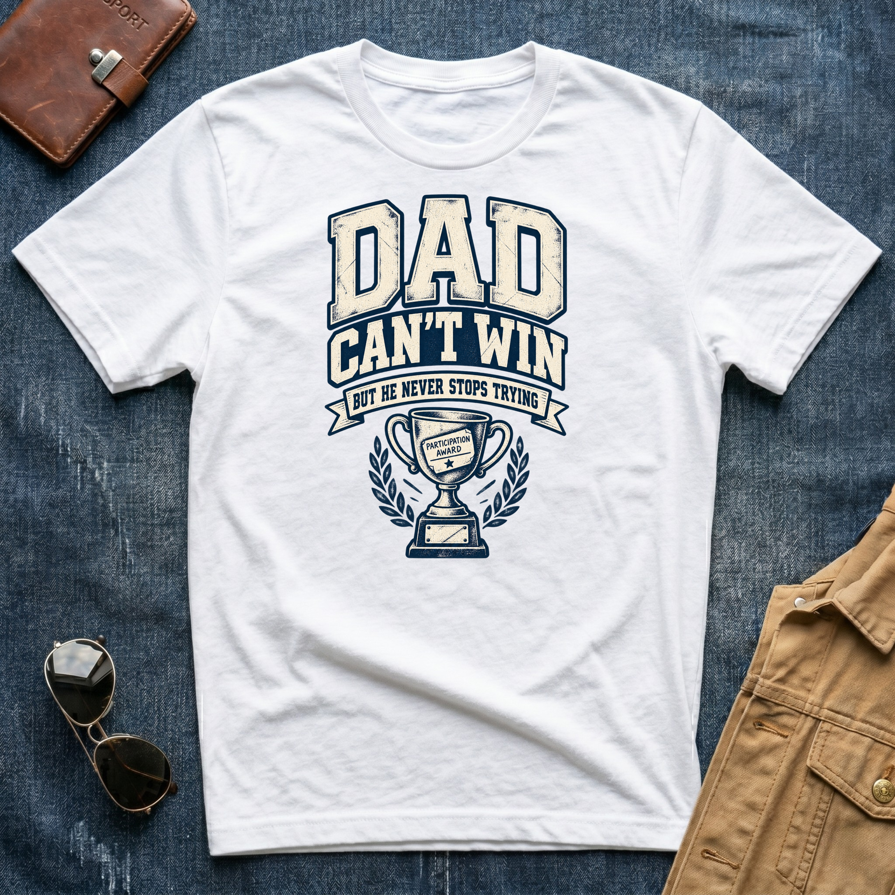 Dad Can't Win Light T-Shirt
