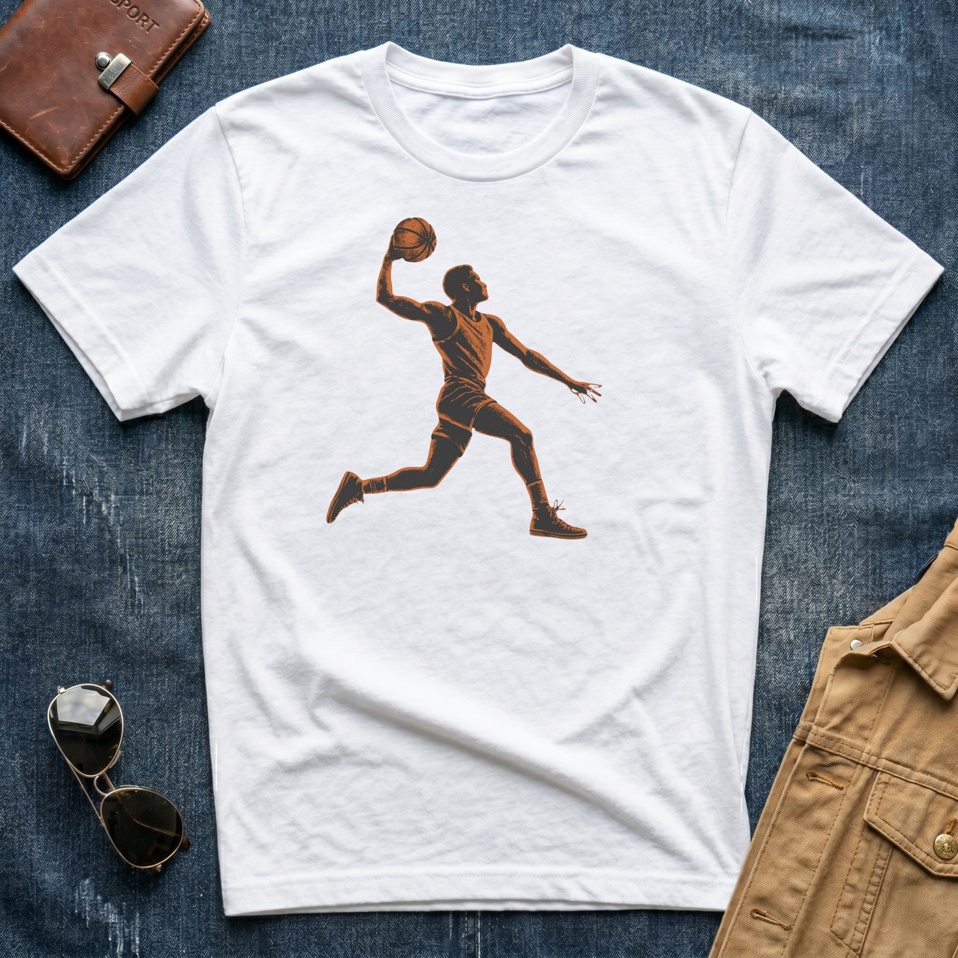 Basketball Dunk Silhouette T-Shirt