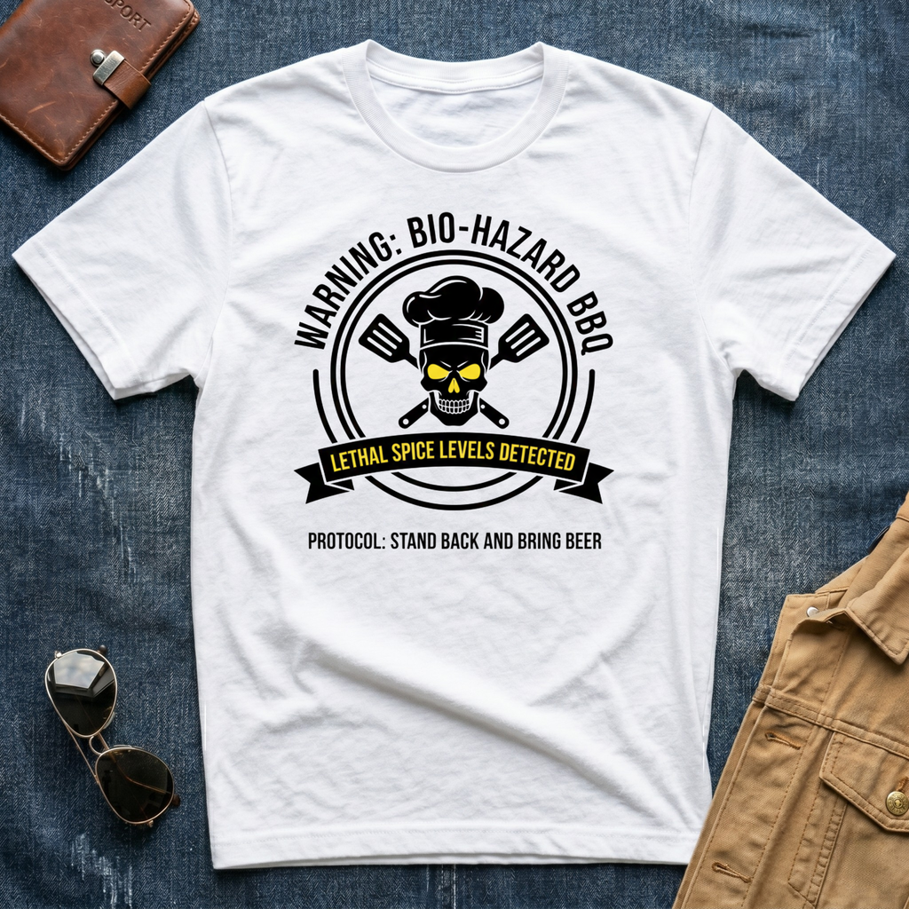 Warning Bio-Hazard BBQ t shirt