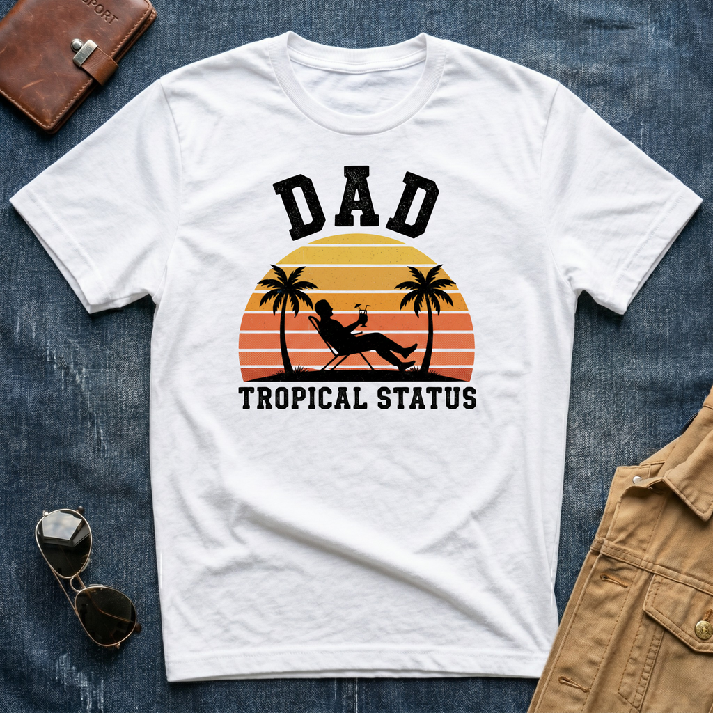 Dad Tropical Status T-Shirt