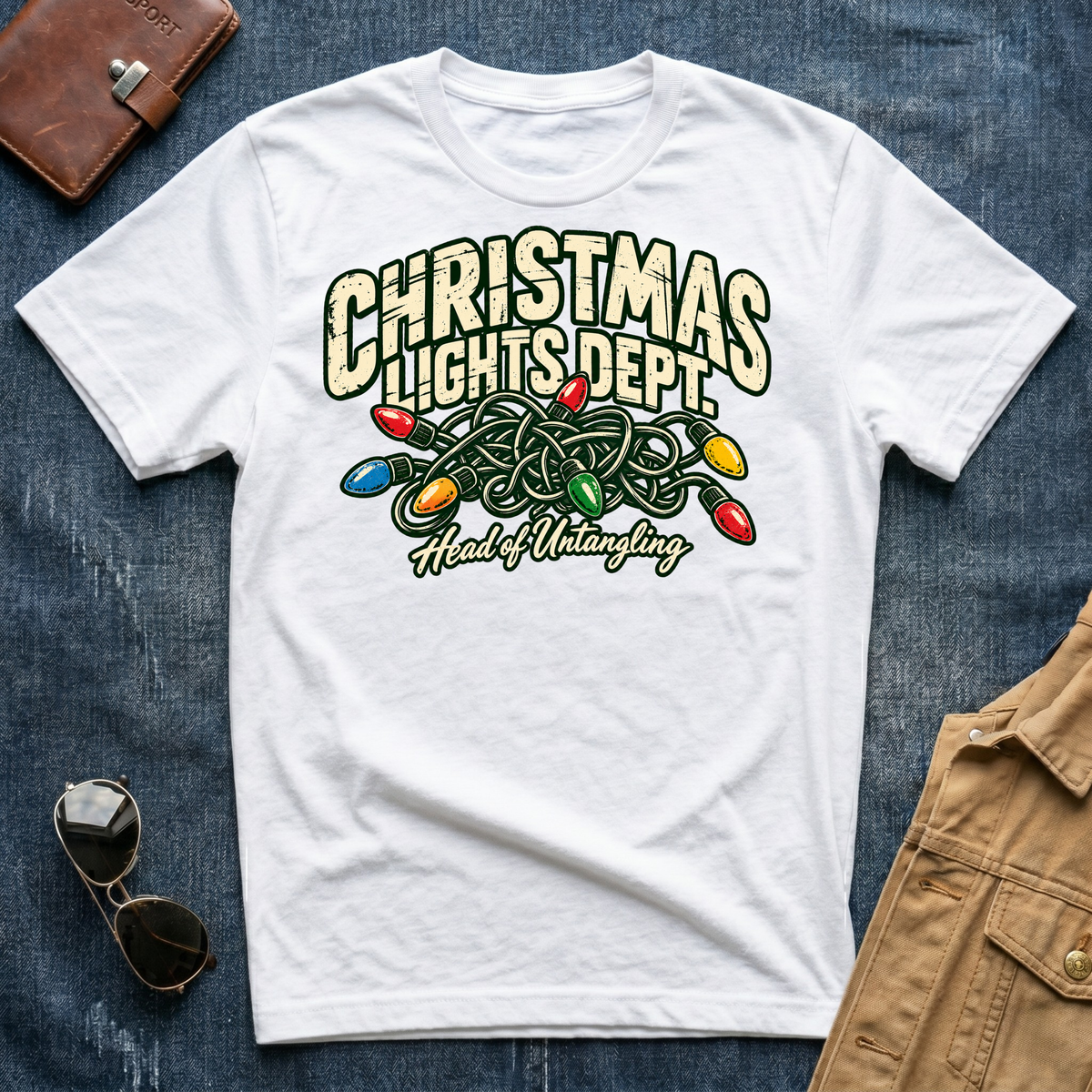 Christmas Lights Dept Untangle T-Shirt
