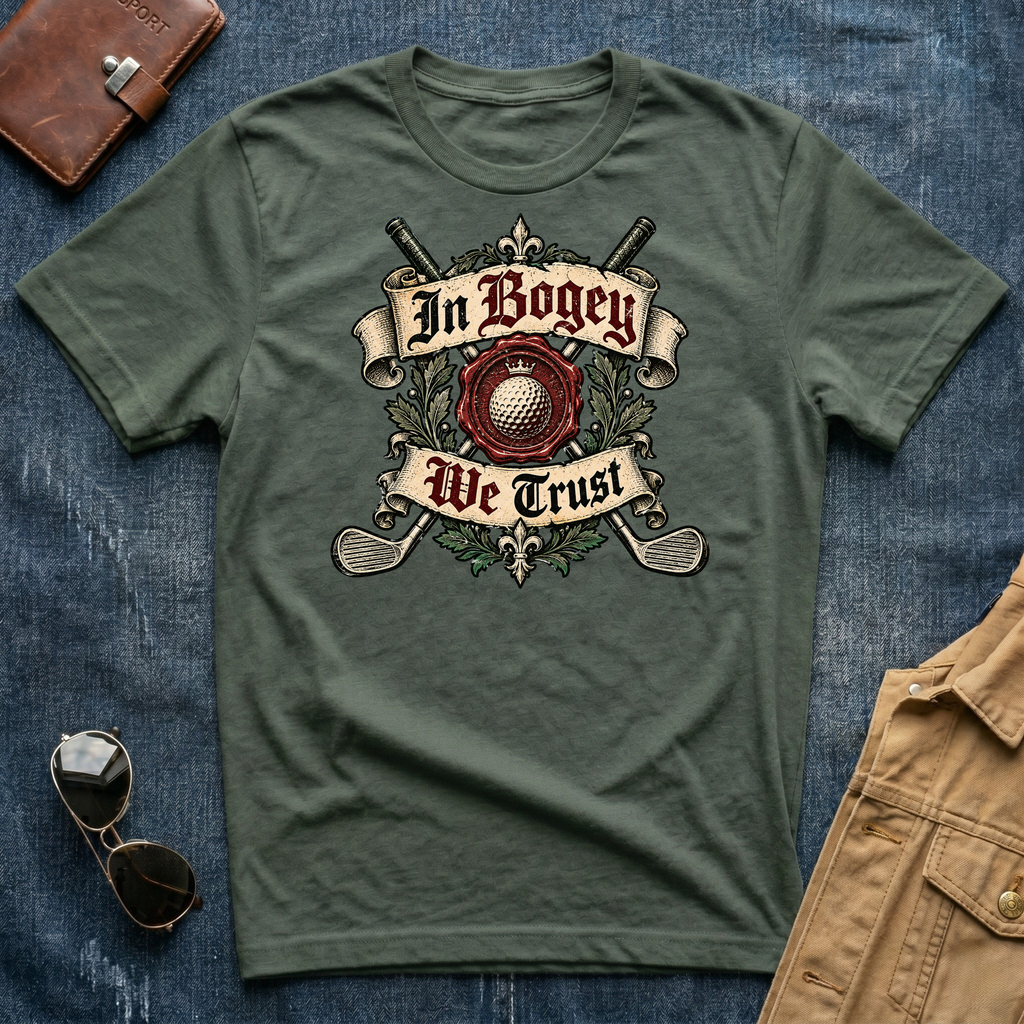In Bogey We Trust T Shirt