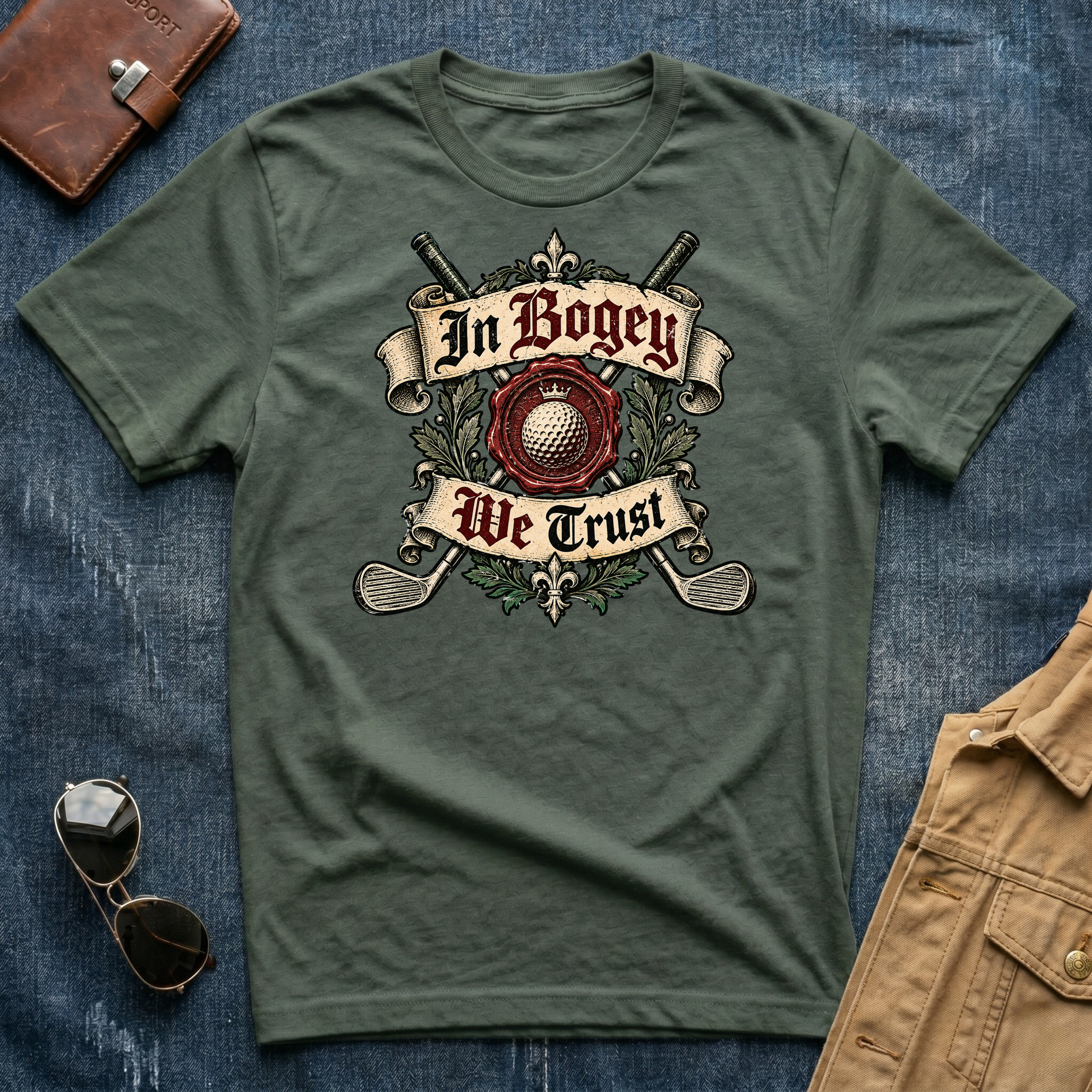 In Bogey We Trust T Shirt