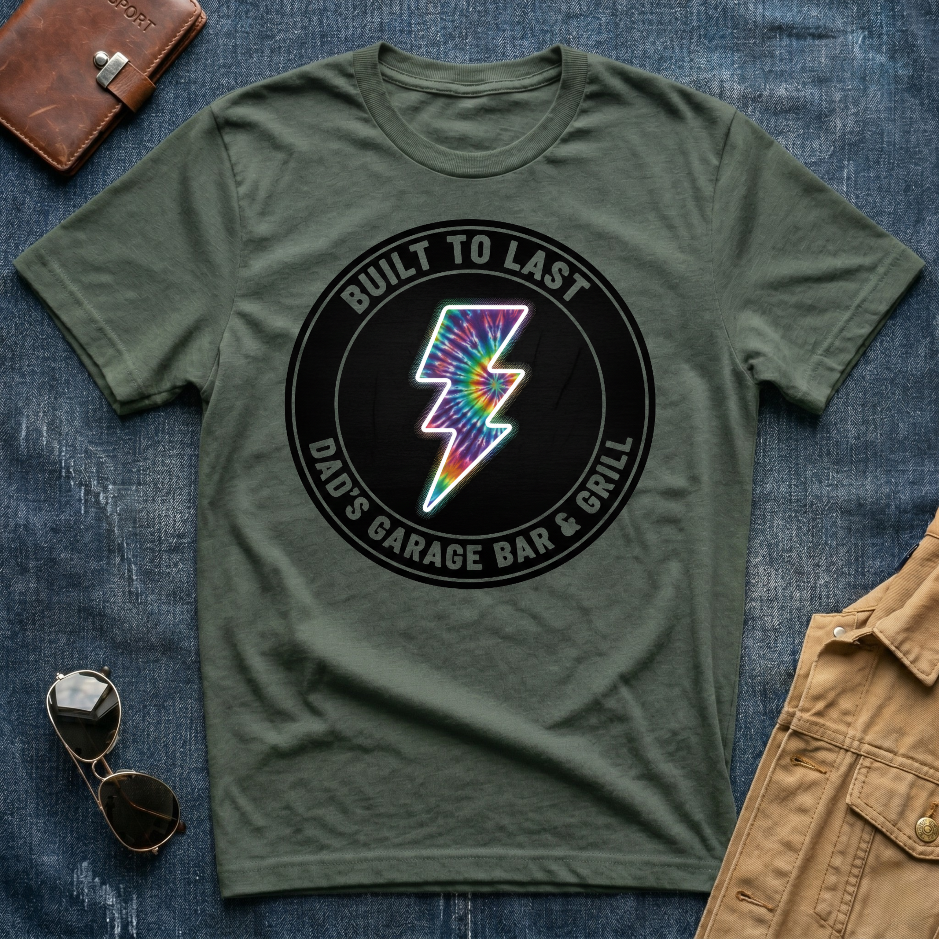 Built to Last Dad’s Garage Bar And Grill T Shirt